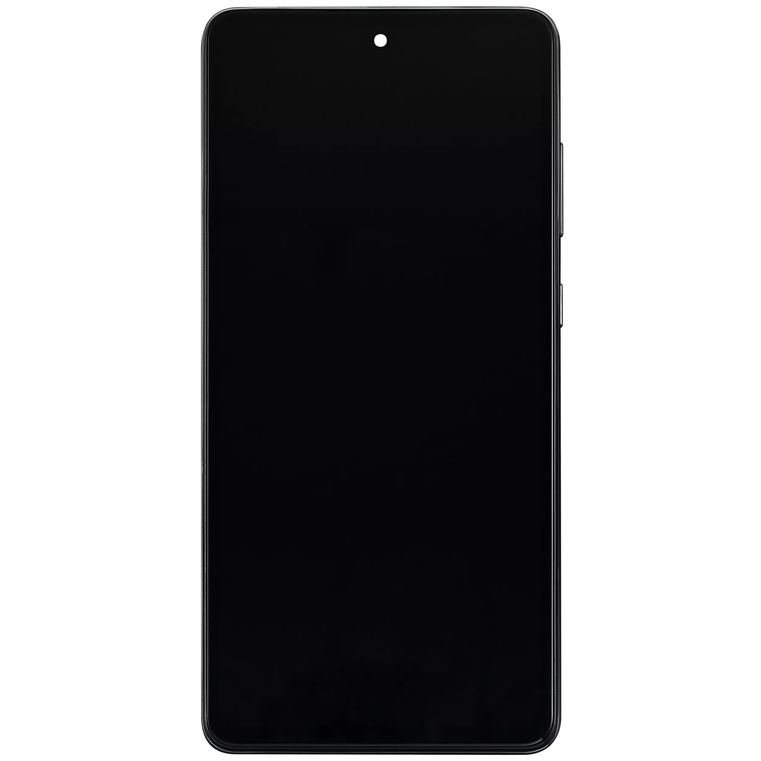 OLED Display mit Rahmen für Samsung A72 (A725 / 2021) (6.67") (Aftermarket Plus) (Awesome Black) – Bild 3