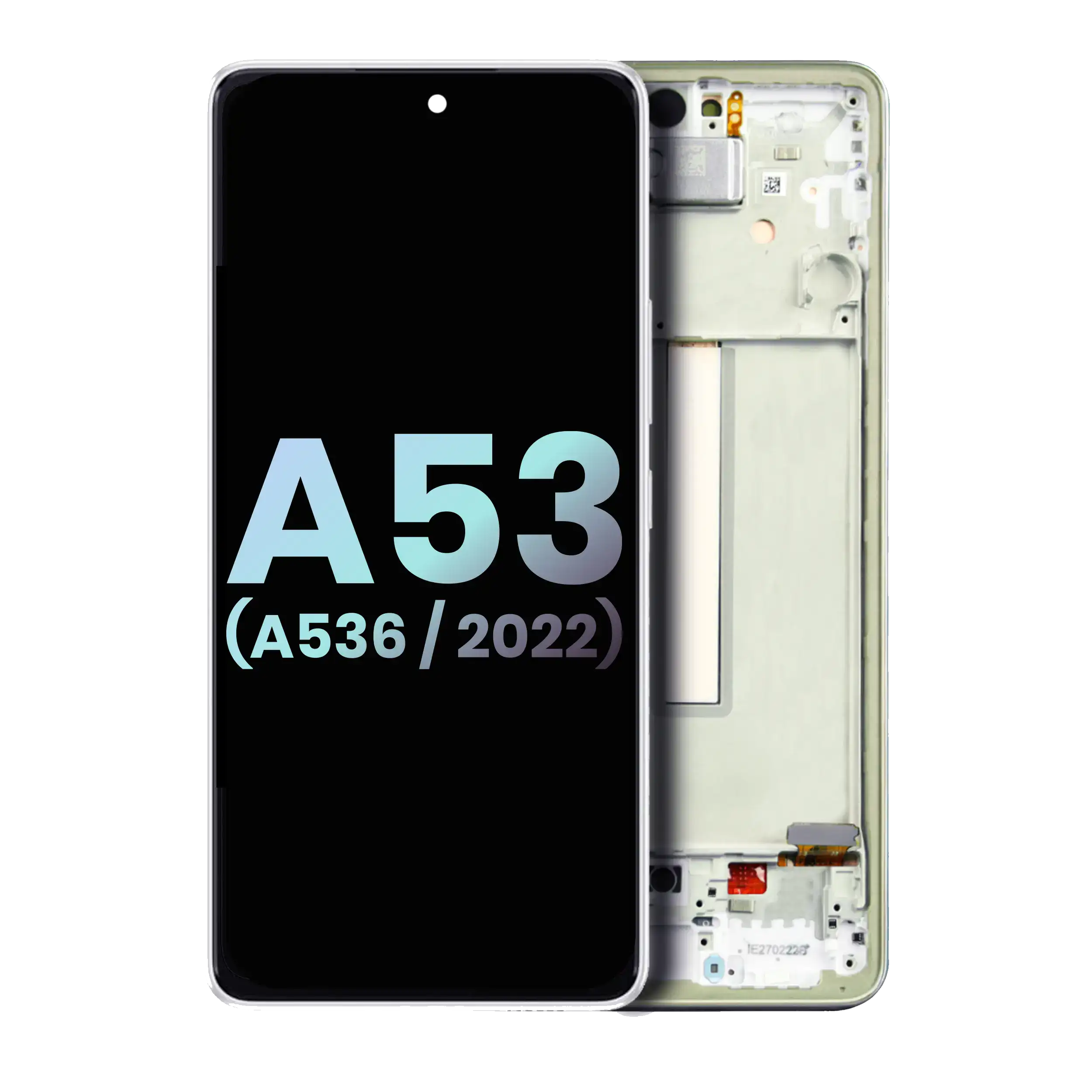 LCD Display mit Rahmen für Samsung Galaxy A53 5G (A536 / 2022) (ohne Fingerabdrucksensor) (Aftermarket: Incell) (Blue (Blau)) – Bild 3