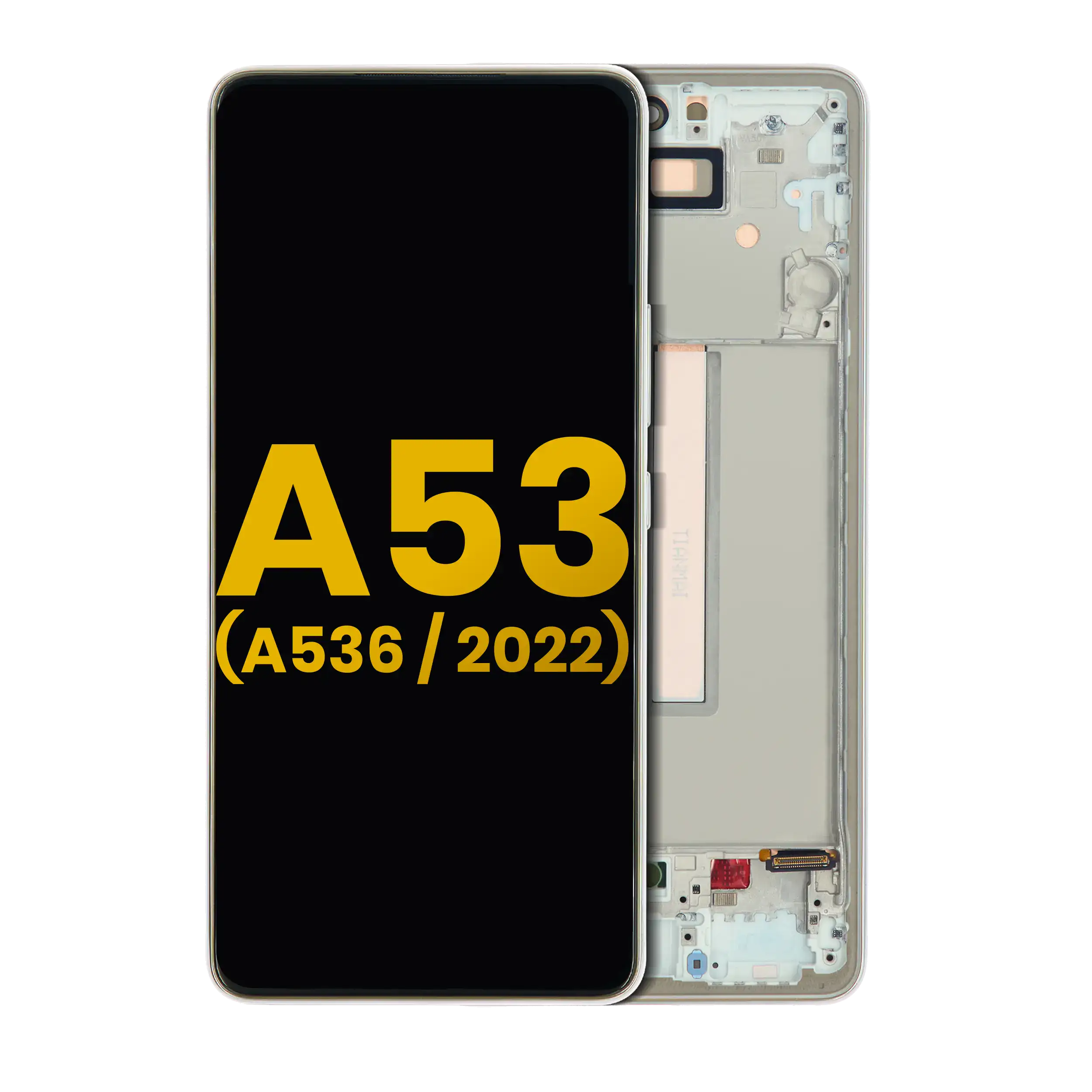 LCD Display mit Rahmen für Samsung Galaxy A53 5G (A536 / 2022) (ohne Fingerabdrucksensor) (Aftermarket: Incell) (Blue (Blau)) – Bild 4