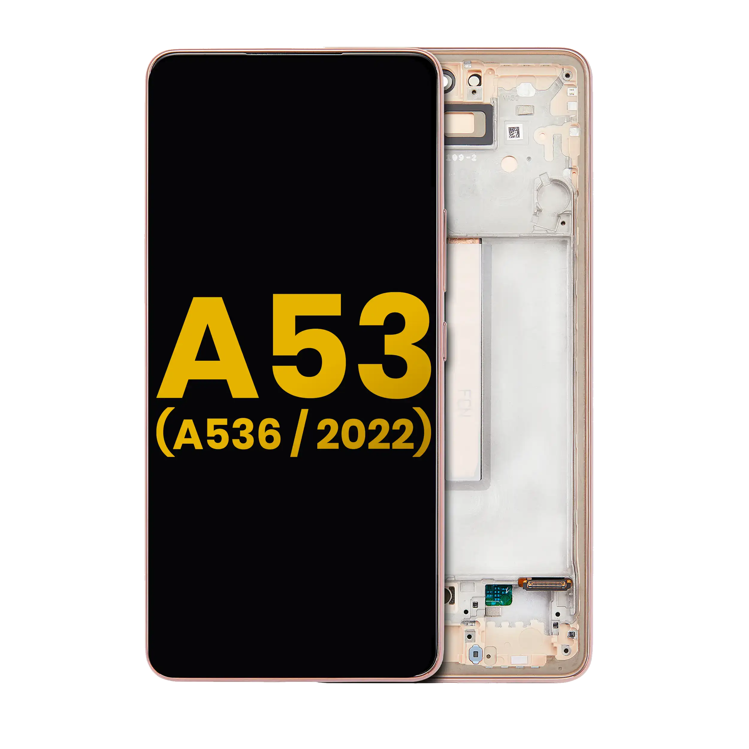 LCD Display mit Rahmen für Samsung Galaxy A53 5G (A536 / 2022) (ohne Fingerabdrucksensor) (Aftermarket: Incell) (Blue (Blau)) – Bild 5