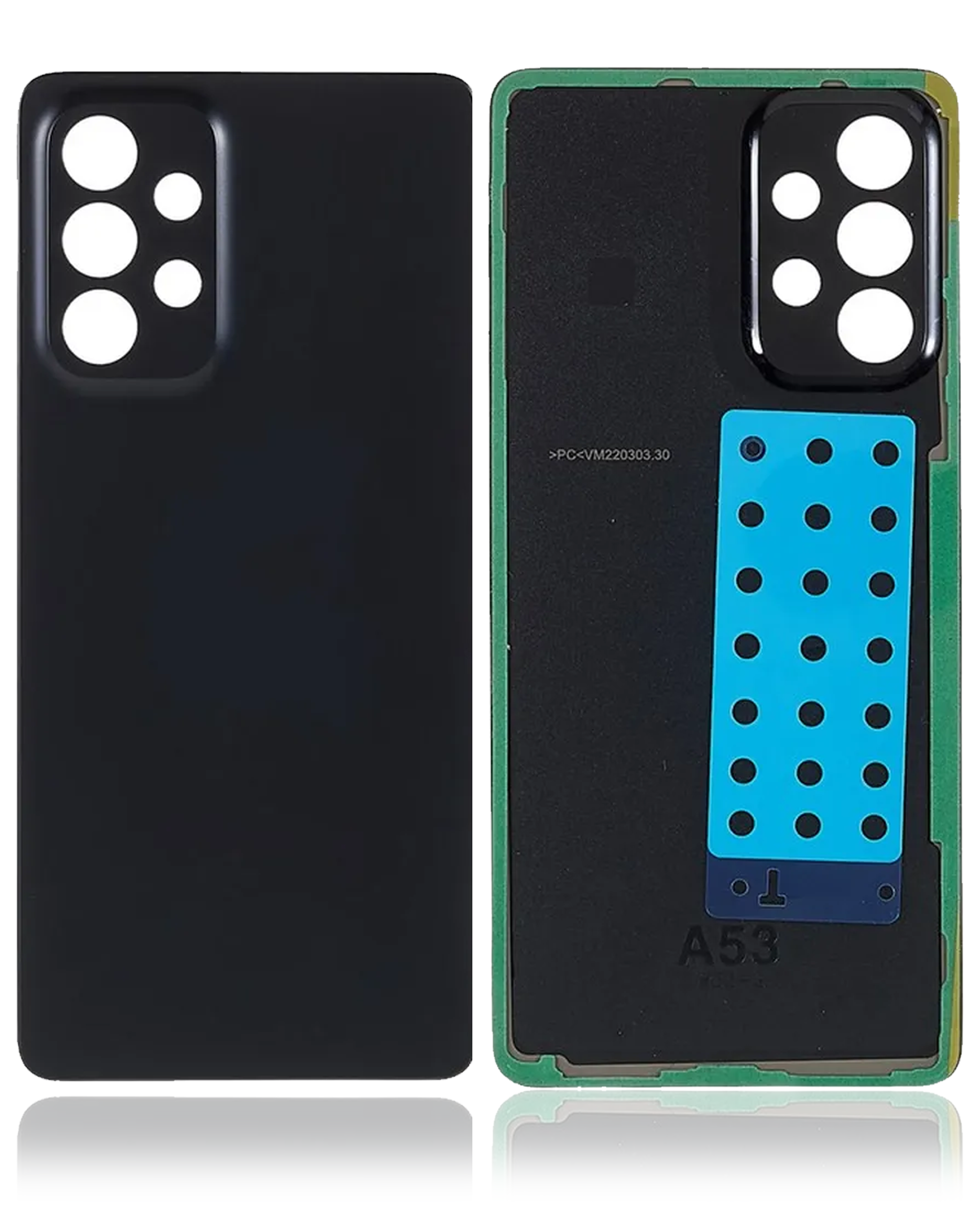 Rückdeckelglas für Samsung Galaxy A53 5G (A536 / 2022) (Aftermarket Plus) (Black (Schwarz)) – Bild 3