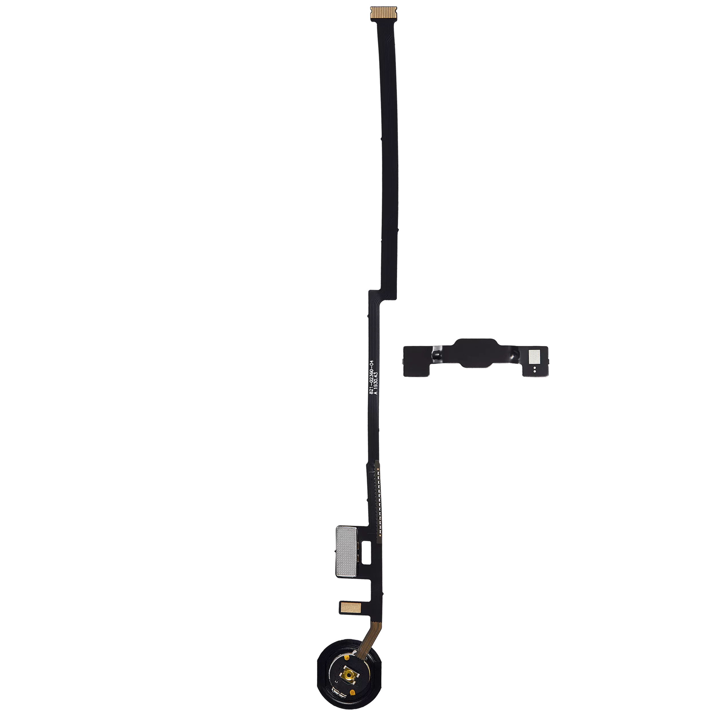 Homebutton-Flexkabel für iPad 7 (2019) / iPad 8 (2020) / iPad 9 (2021) (Aftermarket Plus) (Space Gray) – Bild 3