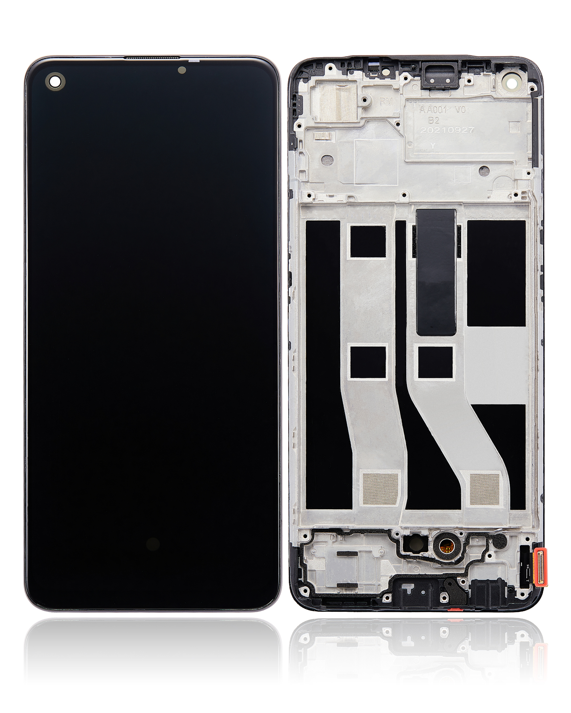 OLED Display mit Rahmen für OPPO A74 4G (professionell aufgearbeitet) – Bild 2