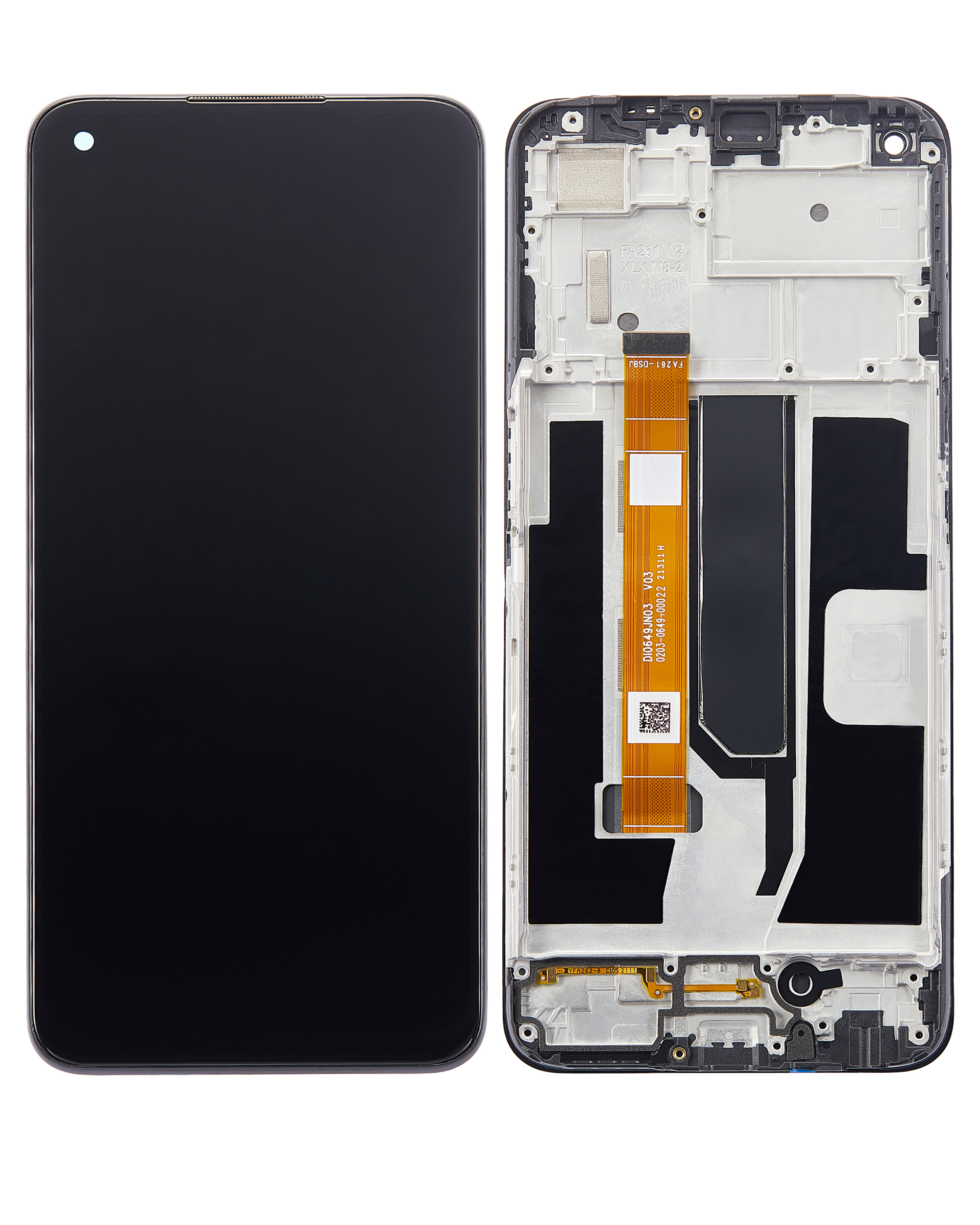 LCD Display mit Rahmen für OPPO A54 5G (professionell aufgearbeitet) – Bild 2