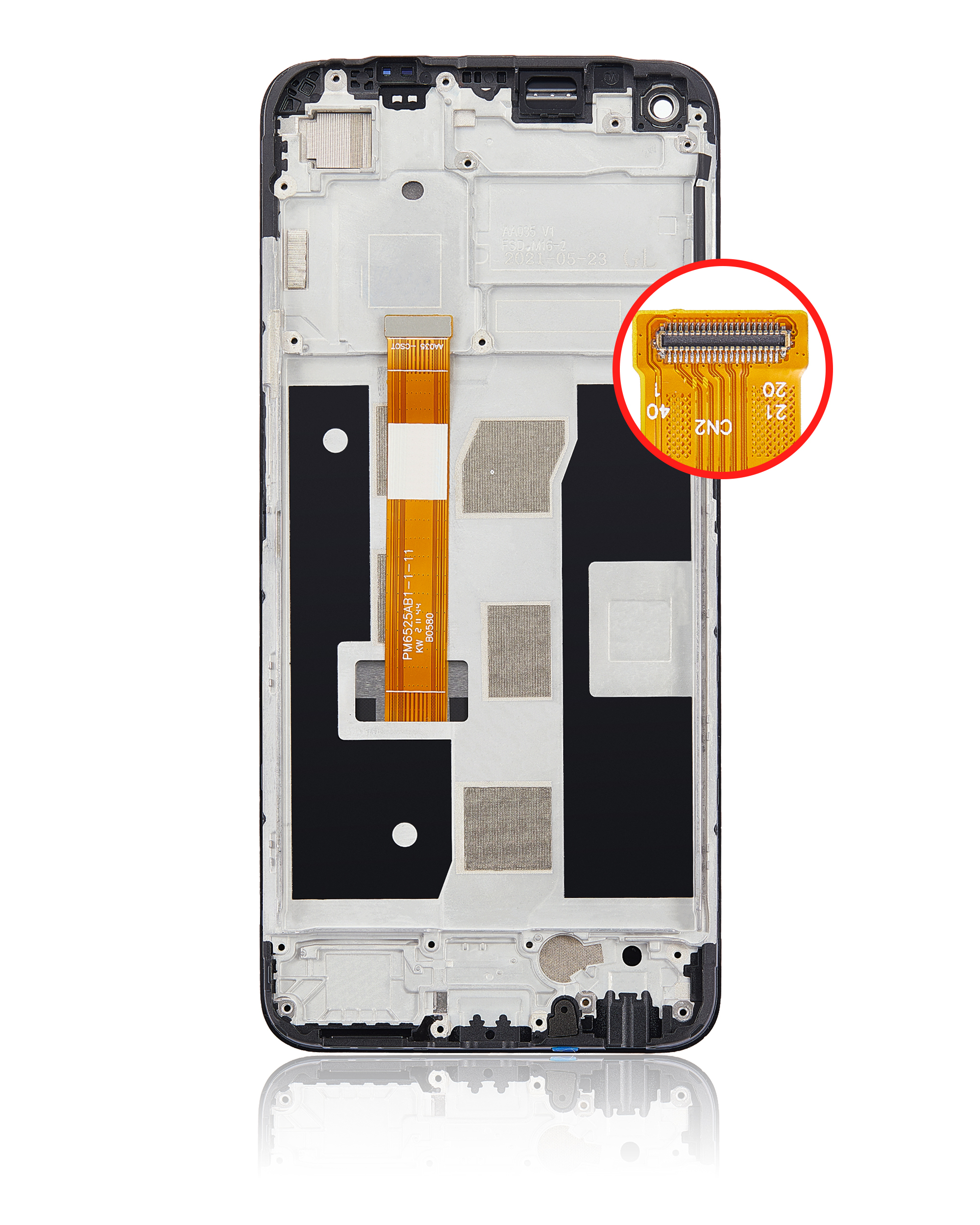 LCD Display mit Rahmen für OPPO A54 4G (professionell aufgearbeitet) – Bild 4