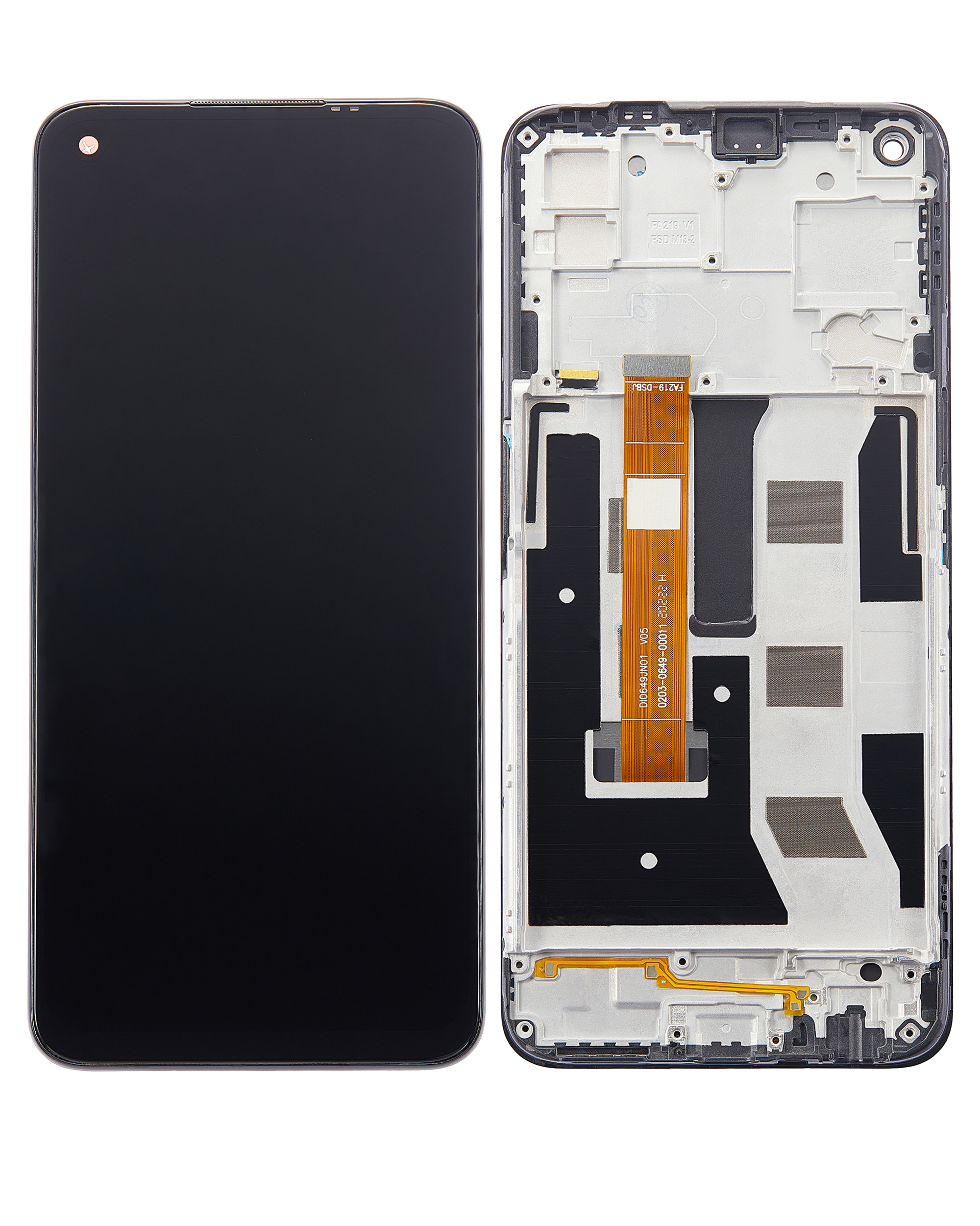 LCD Display mit Rahmen für OPPO A73 5G (professionell aufgearbeitet) – Bild 2