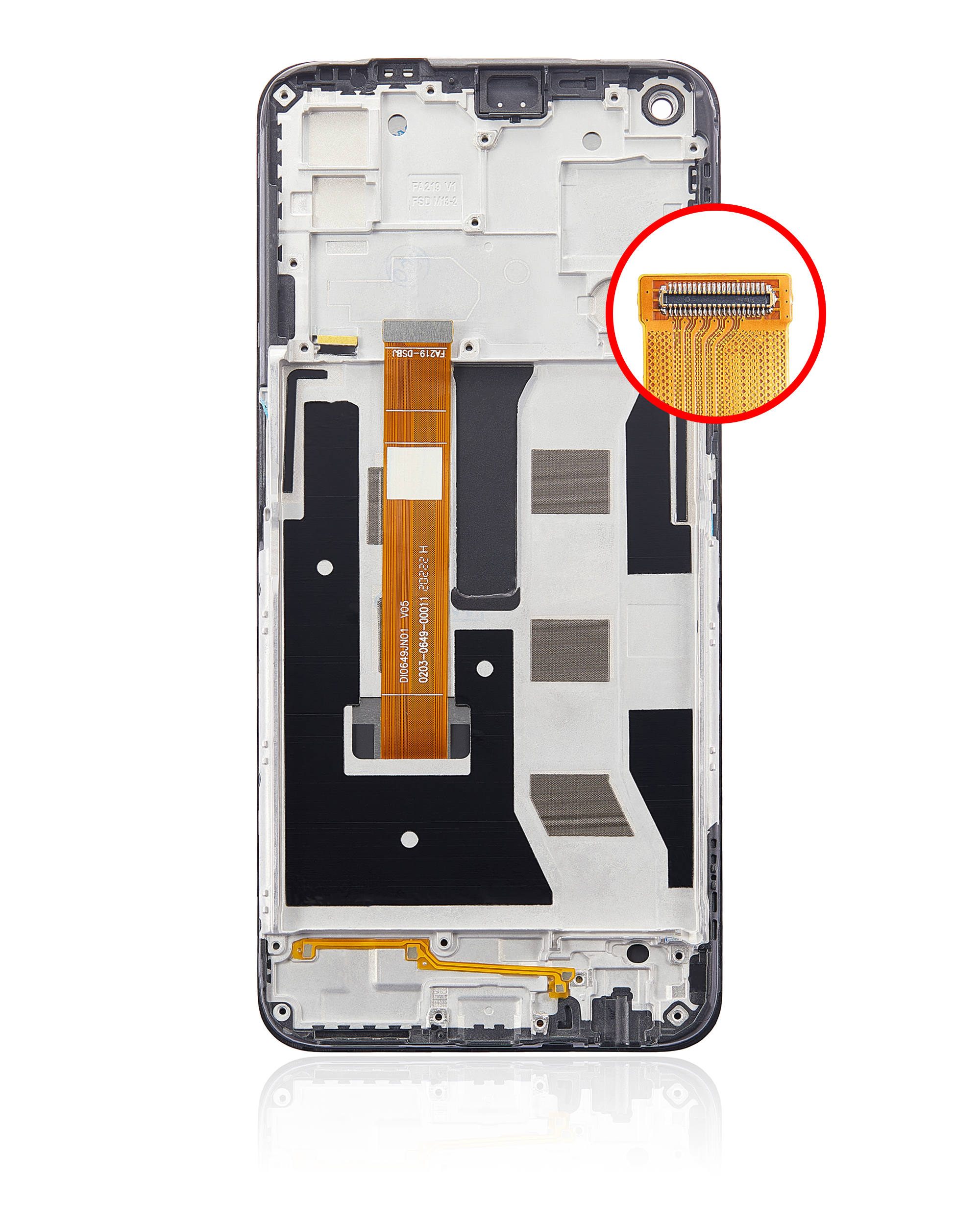LCD Display mit Rahmen für OPPO A73 5G (professionell aufgearbeitet) – Bild 4
