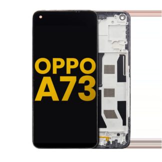 LCD Display mit Rahmen für OPPO A73 5G (professionell aufgearbeitet)