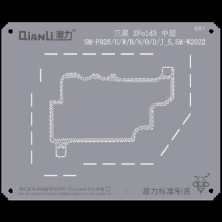 Bumblebee Stencil (QS661) für Samsung Z Fold 3 (SM-F926/U/mit B/N/O/D/J_S,SM-W2022) Middle Rahmen (Qianli)