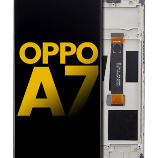 LCD Display mit Rahmen für OPPO A7 (professionell aufgearbeitet)