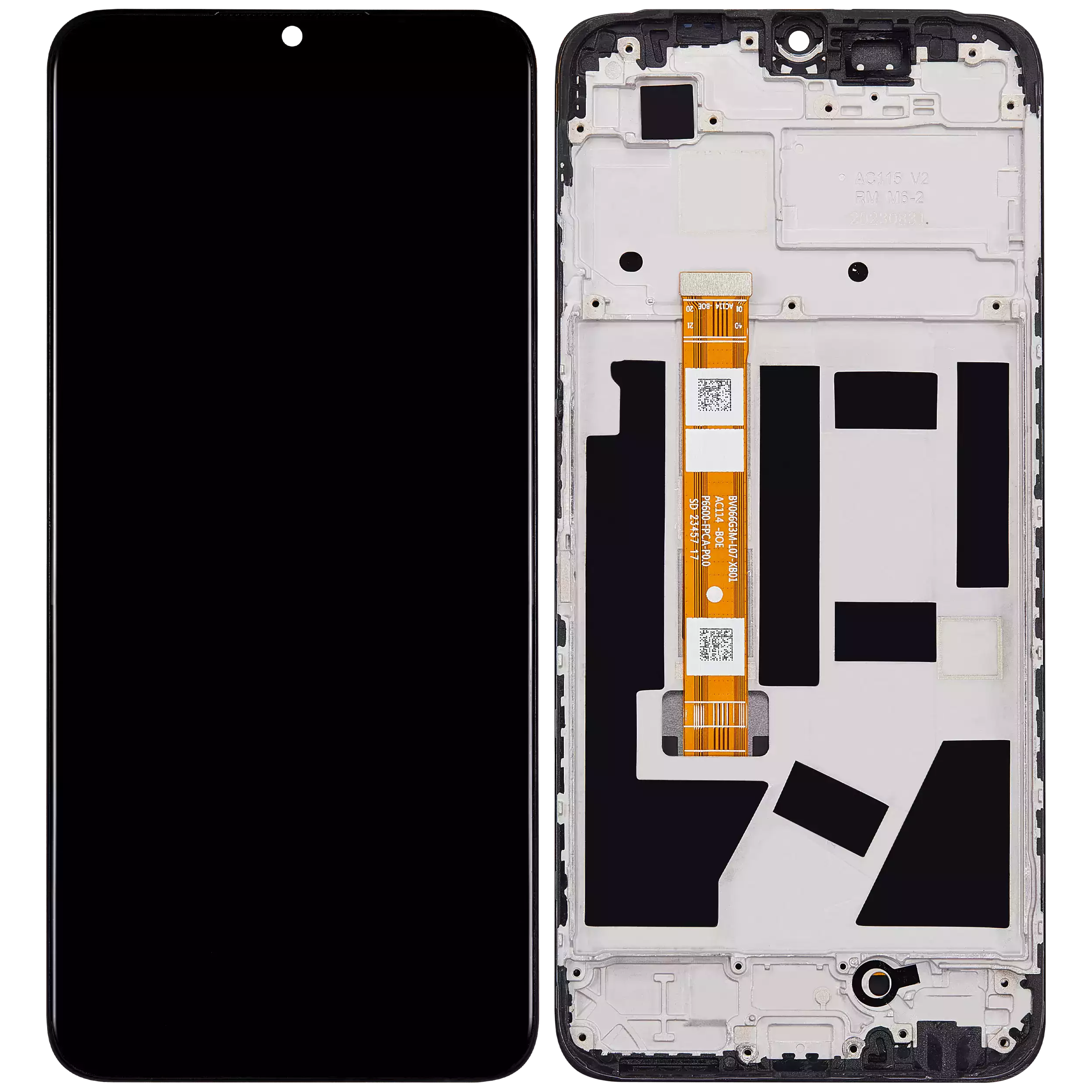 LCD Display mit Rahmen für OPPO A38 (professionell aufgearbeitet) – Bild 2