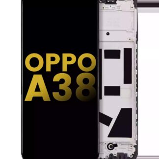 LCD Display mit Rahmen für OPPO A38 (professionell aufgearbeitet)