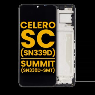 LCD Display mit Rahmen für Boost Mobile Celero 5G SC (SN339D) / Summit 5G (SN339D-SMT) (professionell aufgearbeitet)
