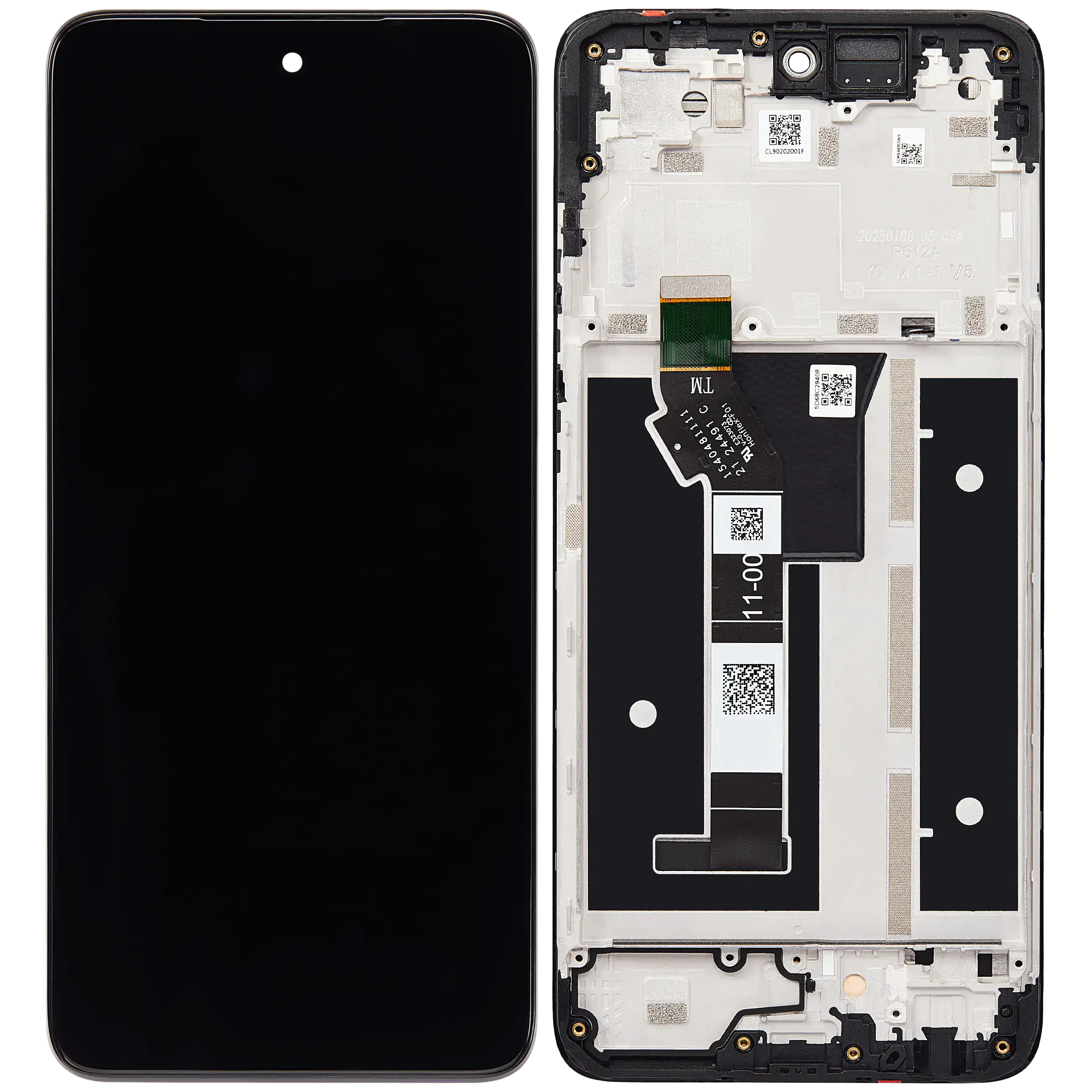 LCD Display mit Rahmen für Motorola Moto G 5G (XT2513 / 2025) (professionell aufgearbeitet) – Bild 2
