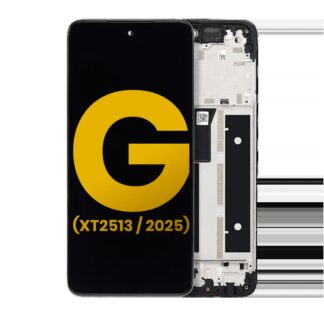 LCD Display mit Rahmen für Motorola Moto G 5G (XT2513 / 2025) (professionell aufgearbeitet)