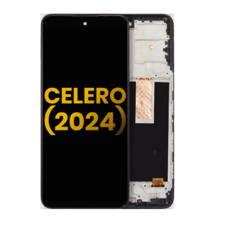 LCD Display mit Rahmen für Boost Mobile Celero 5G (2024) (professionell aufgearbeitet)