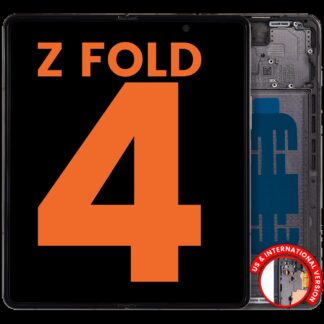 Inner OLED Display mit Rahmen für Samsung Galaxy Z Fold 4 5G (US & International) (Blemish: Grade D) (Phantom Black)