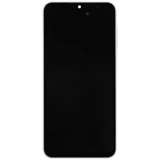 OLED Display mit Rahmen für Samsung Galaxy A26 5G (A266 / 2025) (professionell aufgearbeitet) (White (Weiß))
