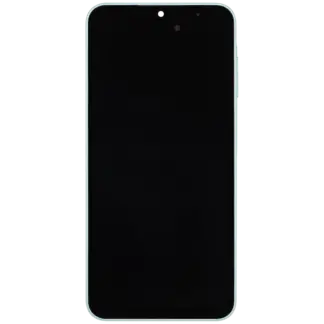 OLED Display mit Rahmen für Samsung Galaxy A26 5G (A266 / 2025) (professionell aufgearbeitet) (Mint)