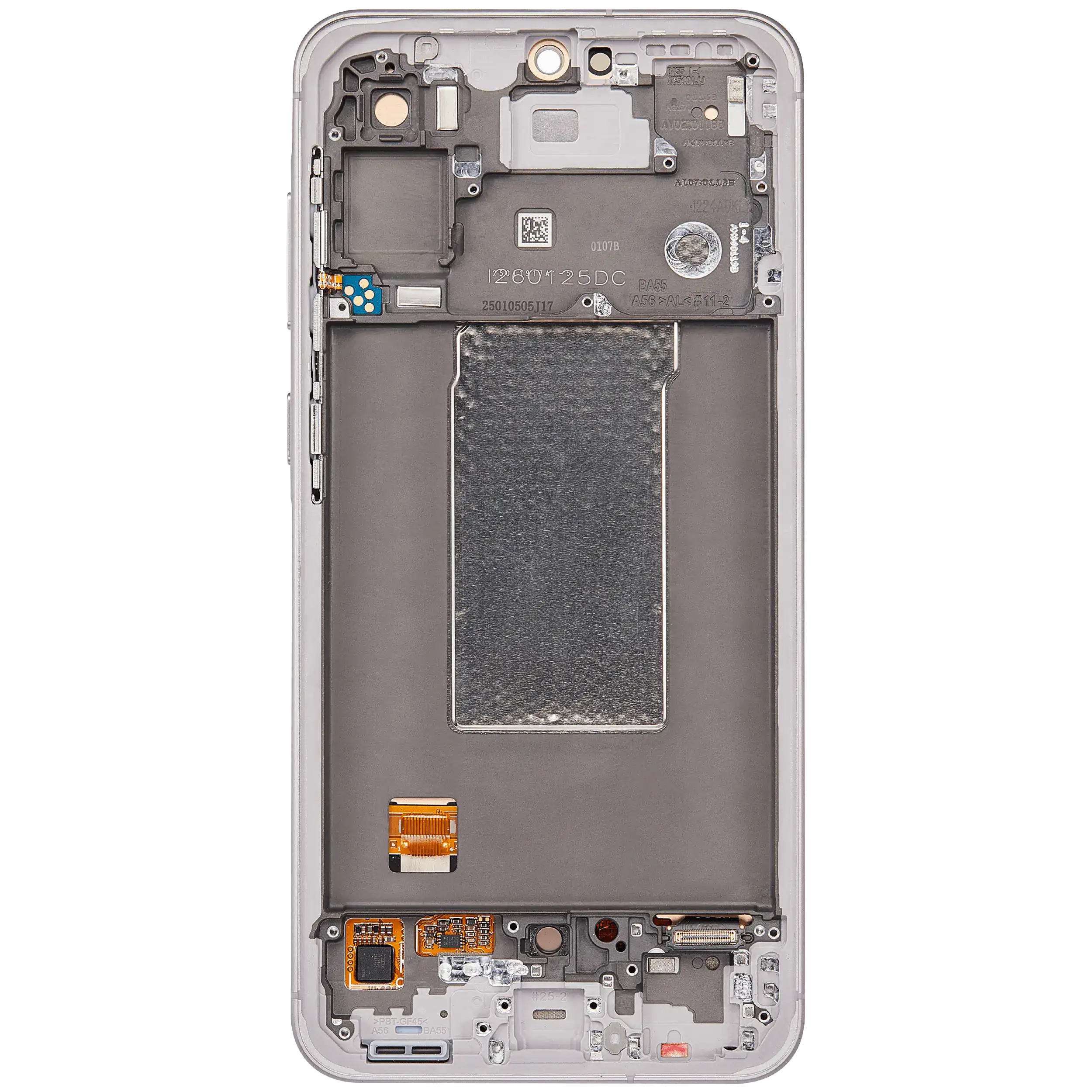 OLED Display mit Rahmen für Samsung Galaxy A56 5G (A566 / 2025) (professionell aufgearbeitet) (Pink (Rosa)) – Bild 4