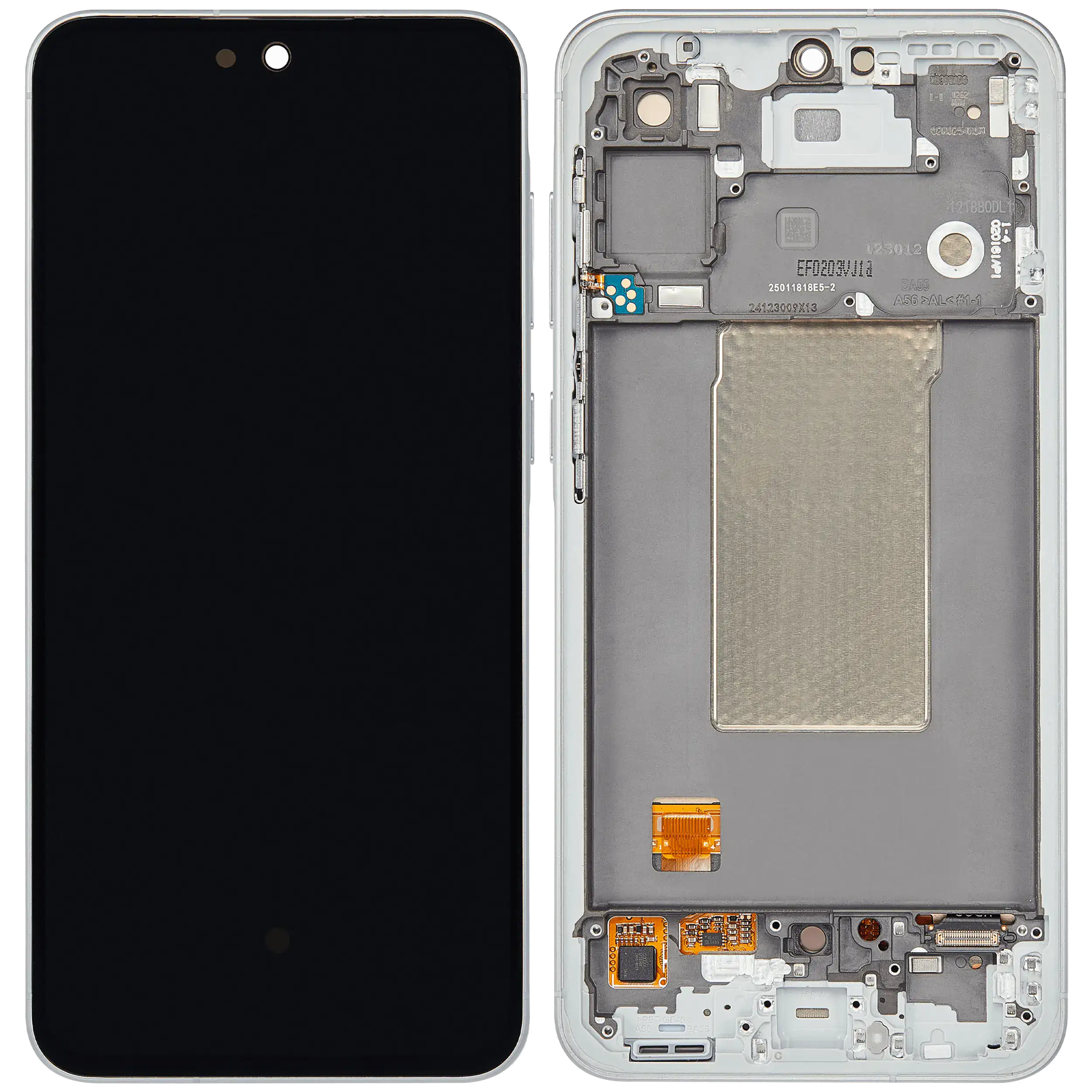 OLED Display mit Rahmen für Samsung Galaxy A56 5G (A566 / 2025) (professionell aufgearbeitet) (Olive) – Bild 2