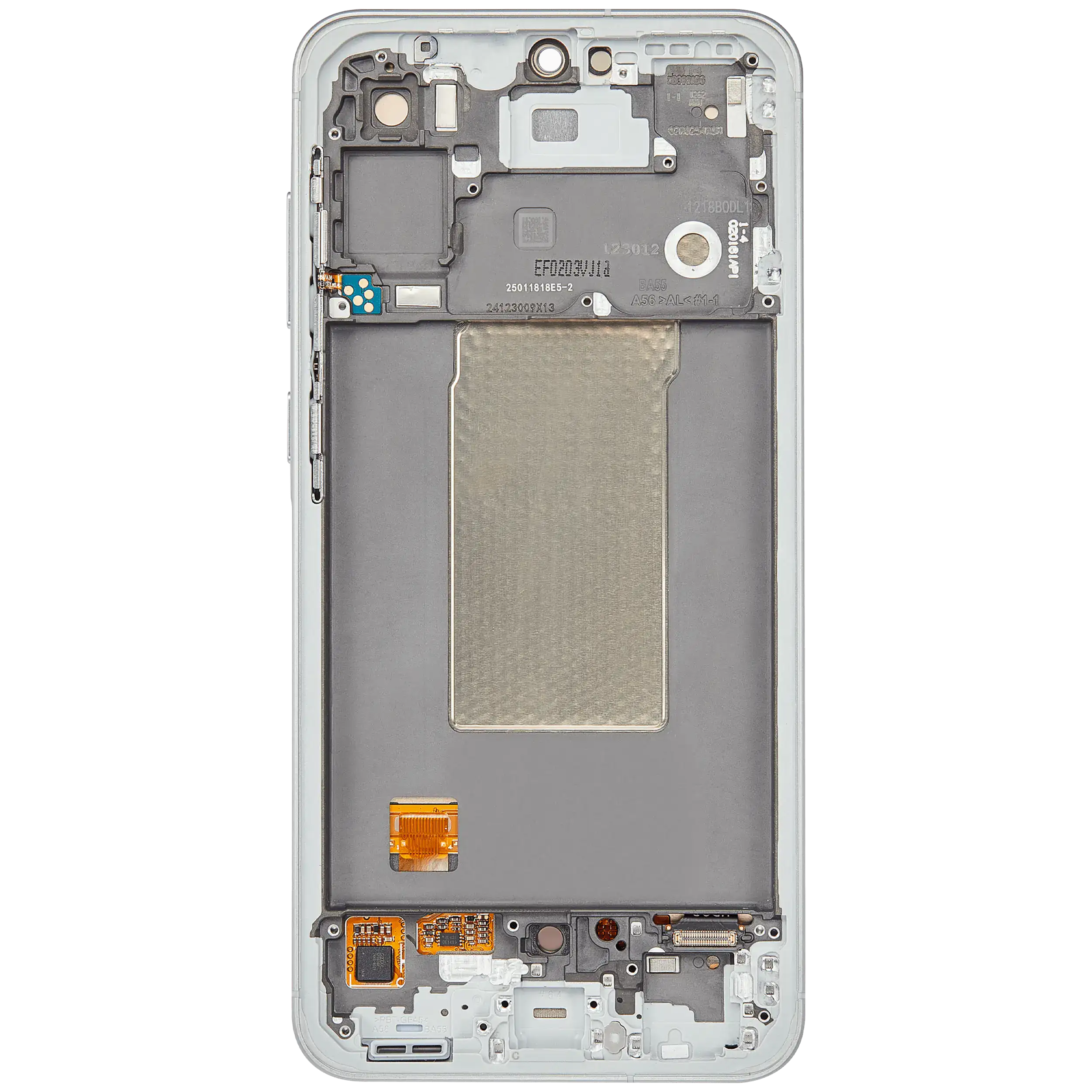 OLED Display mit Rahmen für Samsung Galaxy A56 5G (A566 / 2025) (professionell aufgearbeitet) (Olive) – Bild 4