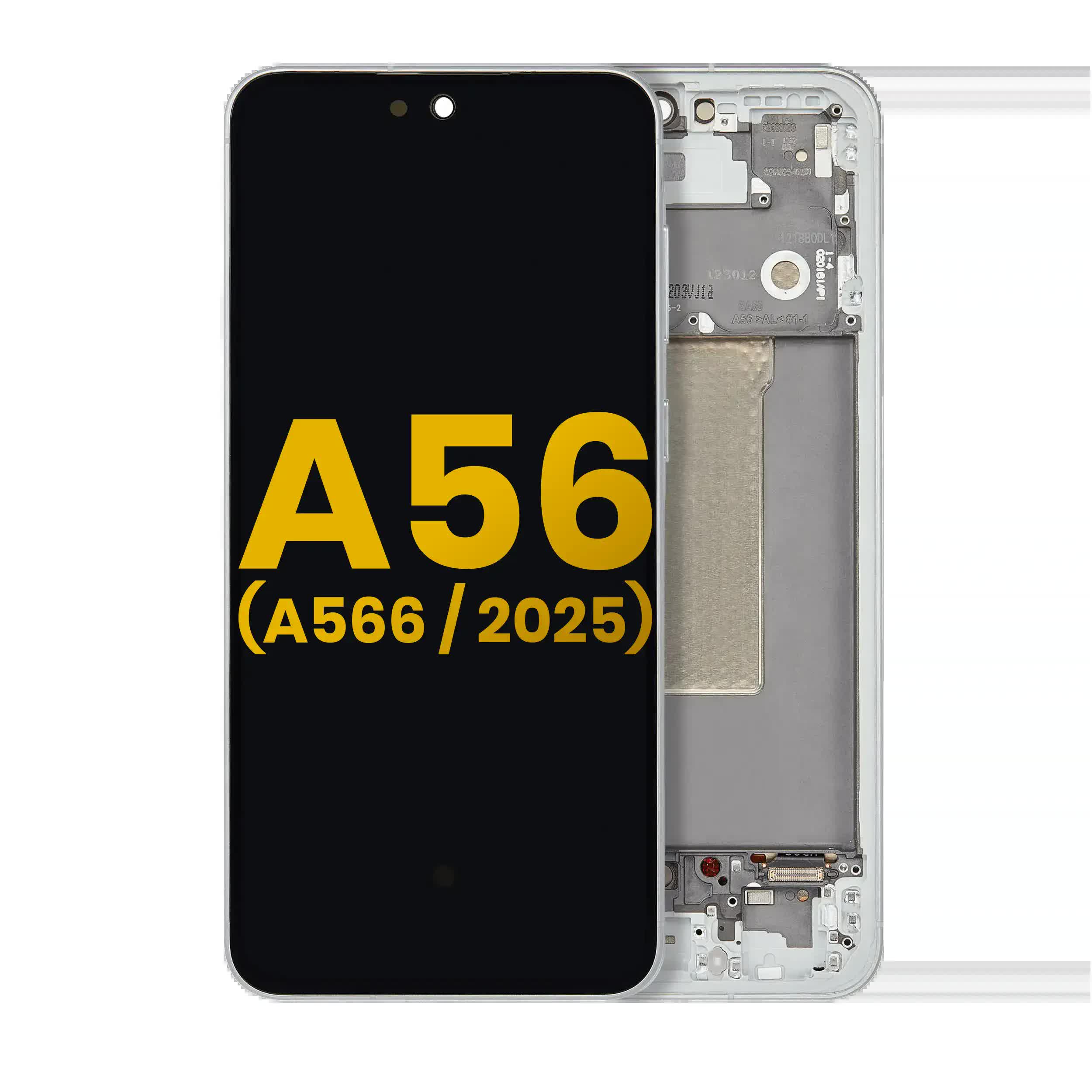 OLED Display mit Rahmen für Samsung Galaxy A56 5G (A566 / 2025) (professionell aufgearbeitet) (Olive)