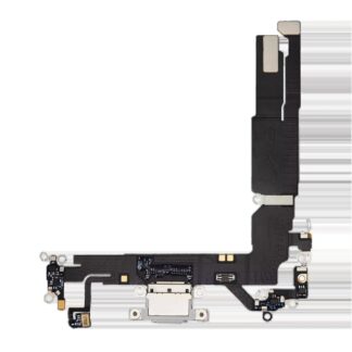Ladebuchse Flexkabel für iPhone 16 (Premium) (White (Weiß))