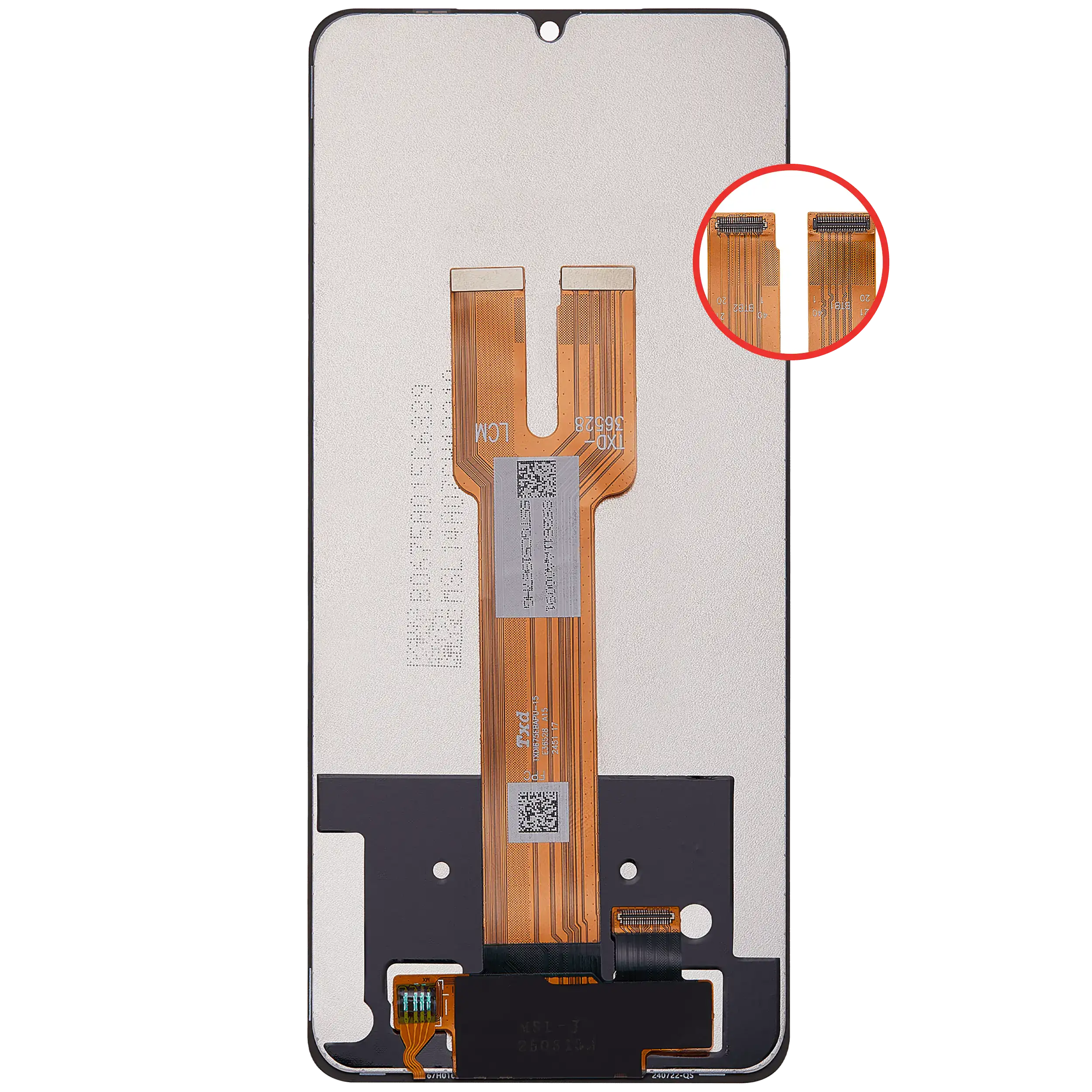 LCD Display ohne Rahmen für Samsung Galaxy A06 5G (A066 / 2025) (professionell aufgearbeitet) – Bild 4