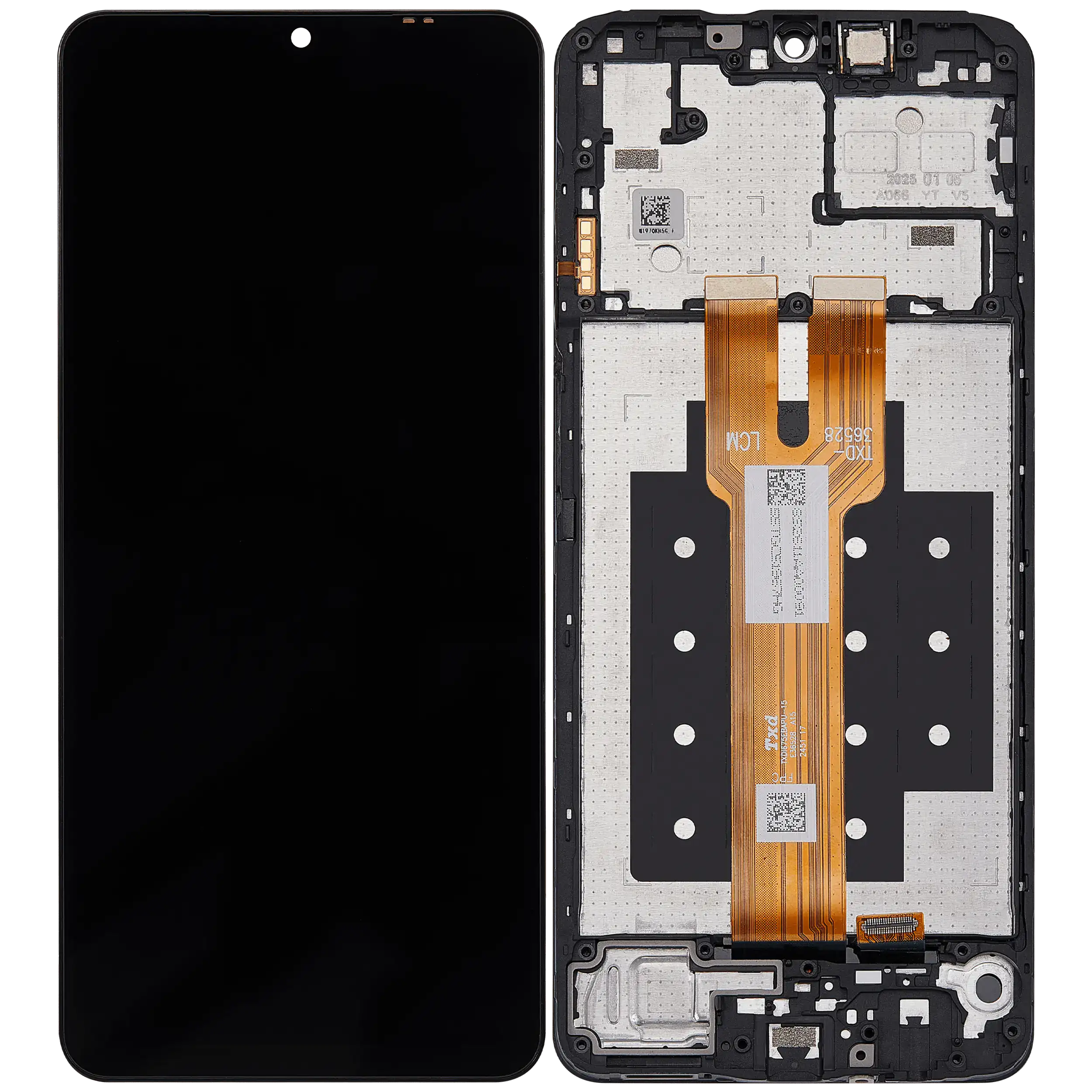 LCD Display mit Rahmen für Samsung Galaxy A06 5G (A066/ 2025) (professionell aufgearbeitet) – Bild 2