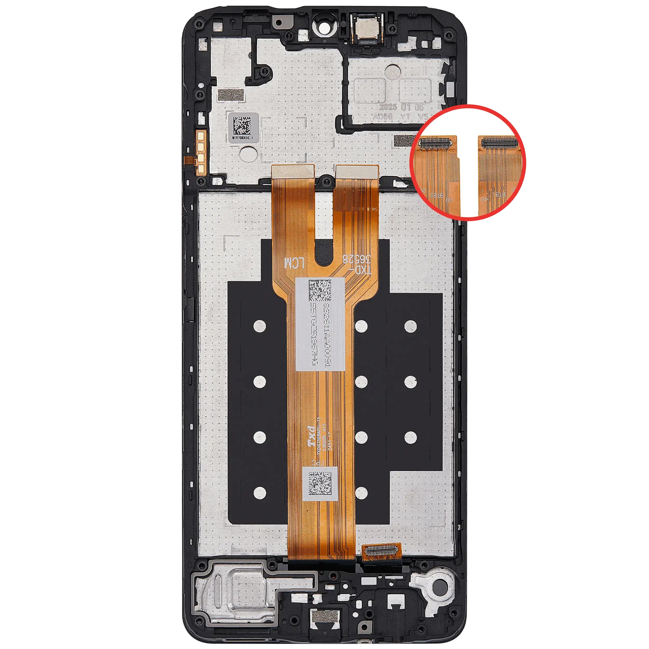 LCD Display mit Rahmen für Samsung Galaxy A06 5G (A066/ 2025) (professionell aufgearbeitet) – Bild 4