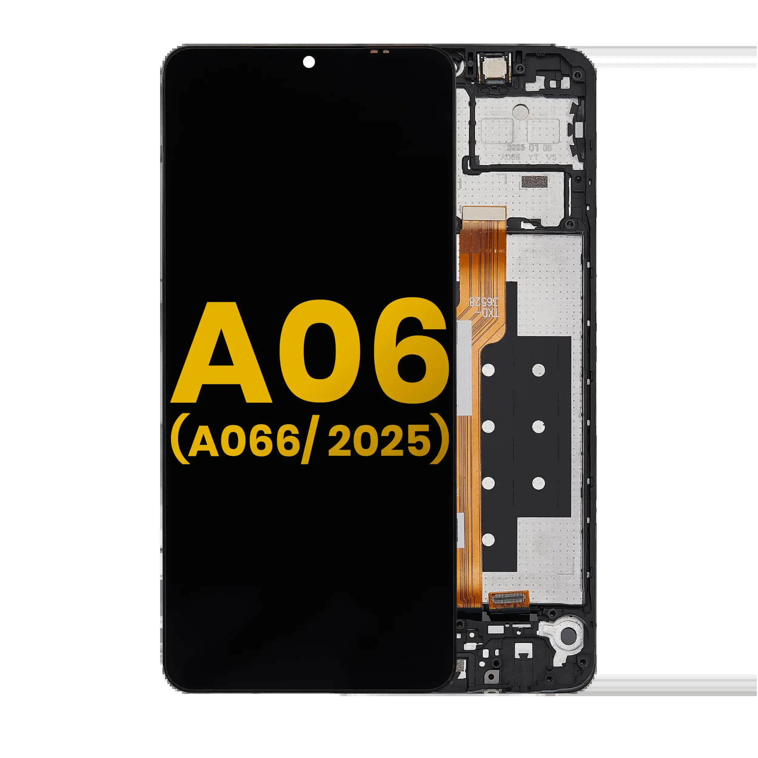 LCD Display mit Rahmen für Samsung Galaxy A06 5G (A066/ 2025) (professionell aufgearbeitet)