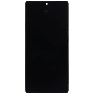 OLED Display mit Rahmen für Samsung Galaxy S25 Ultra 5G (professionell aufgearbeitet) (US & International) (Titanium Jet Black)
