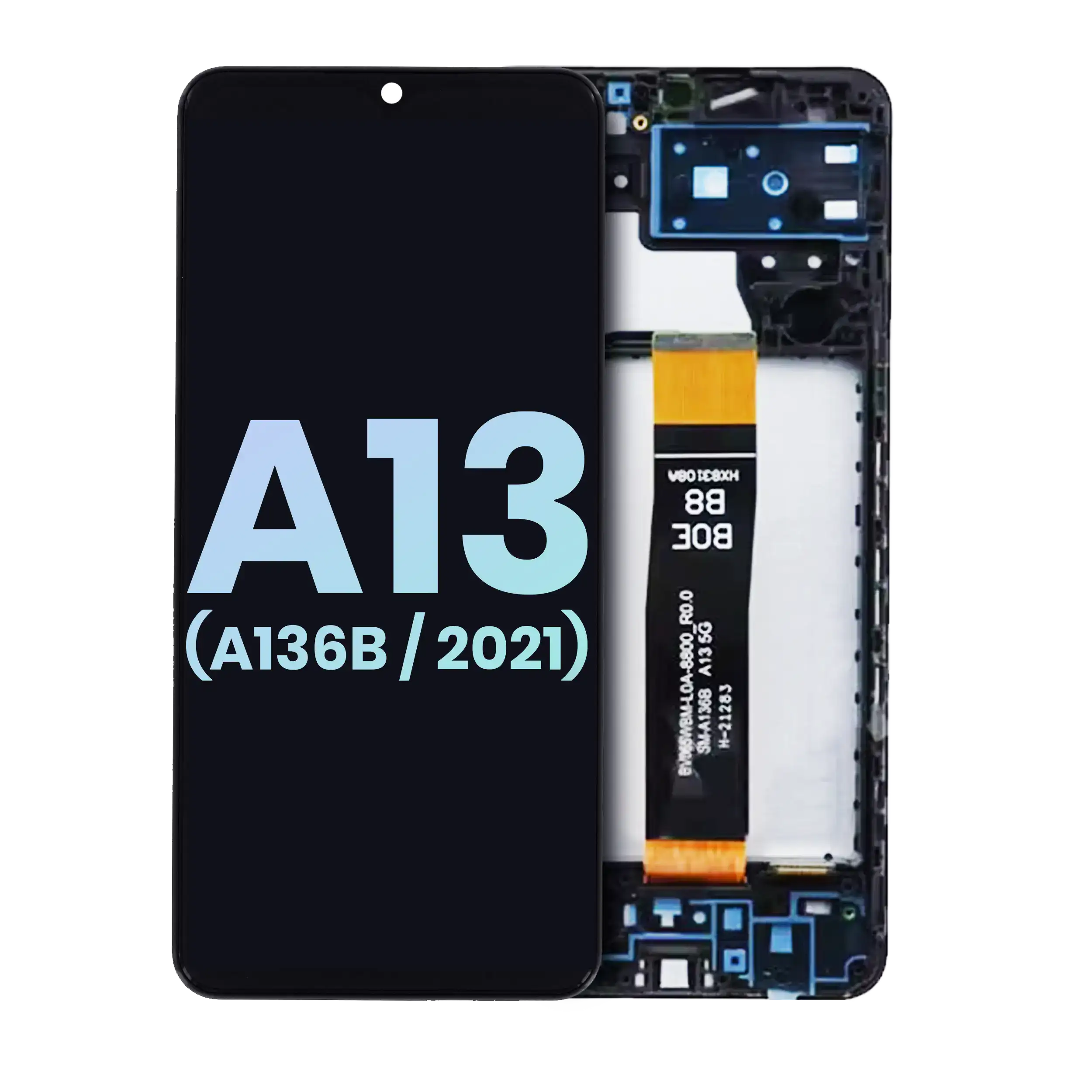 LCD Display mit Rahmen für Samsung Galaxy A13 5G (A136U / 2021) (US-Version) (Service Pack) – Bild 4