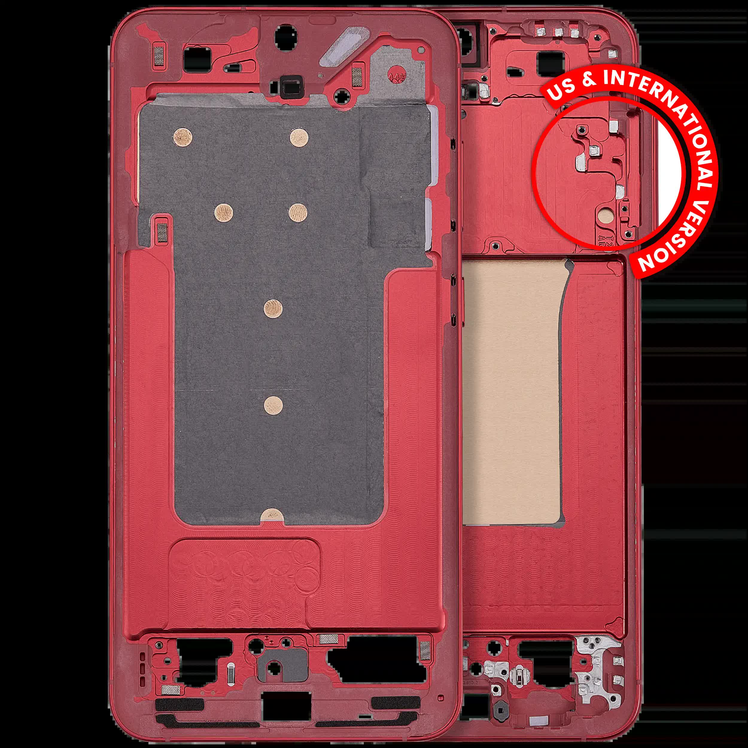 Mittelrahmen für Samsung Galaxy S25 Plus 5G (US & International Version) (Coral Red)
