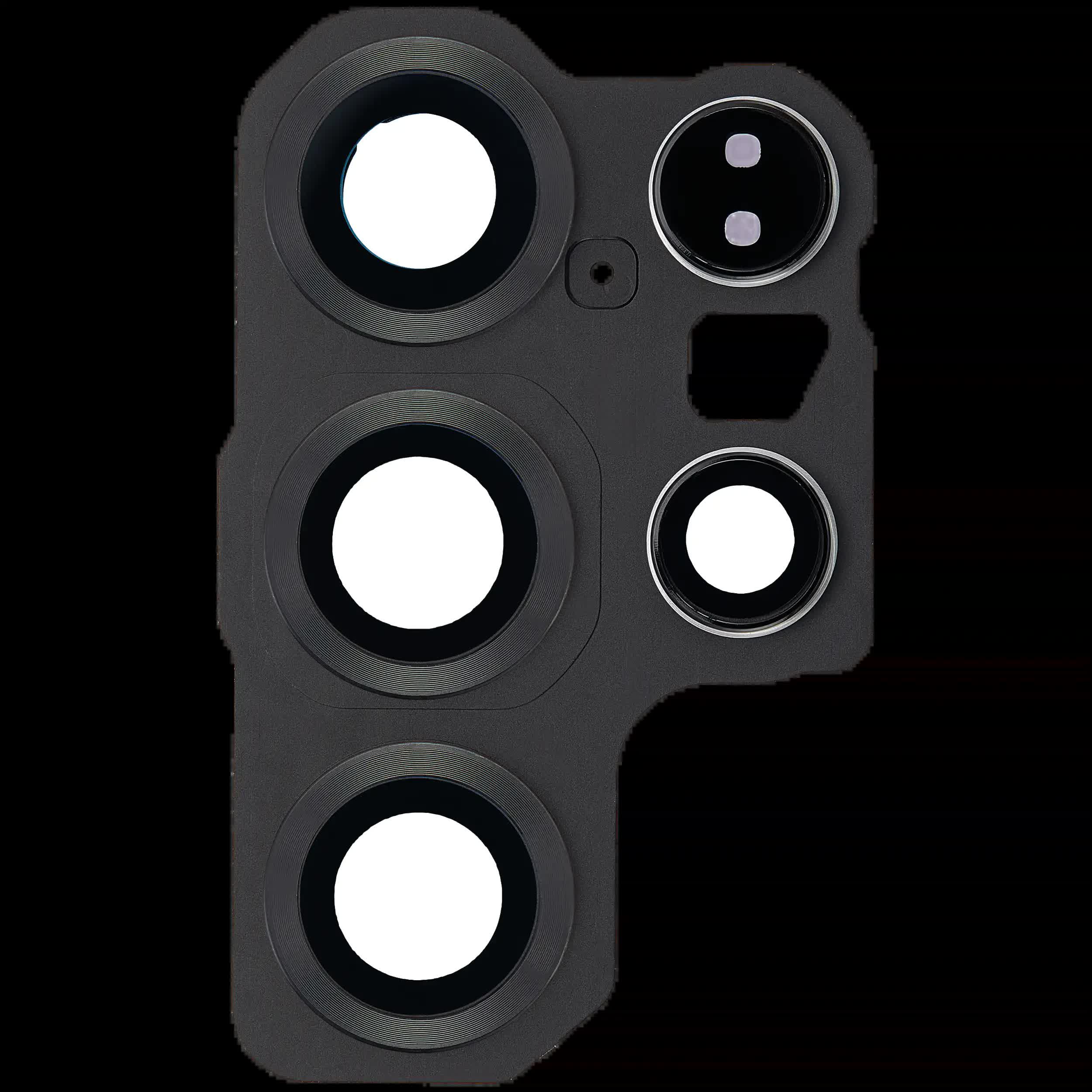 Rückkamera-Glas mit Abdeckung Blendenring für Samsung Galaxy S25 Ultra 5G (Titanium Jet Black)
