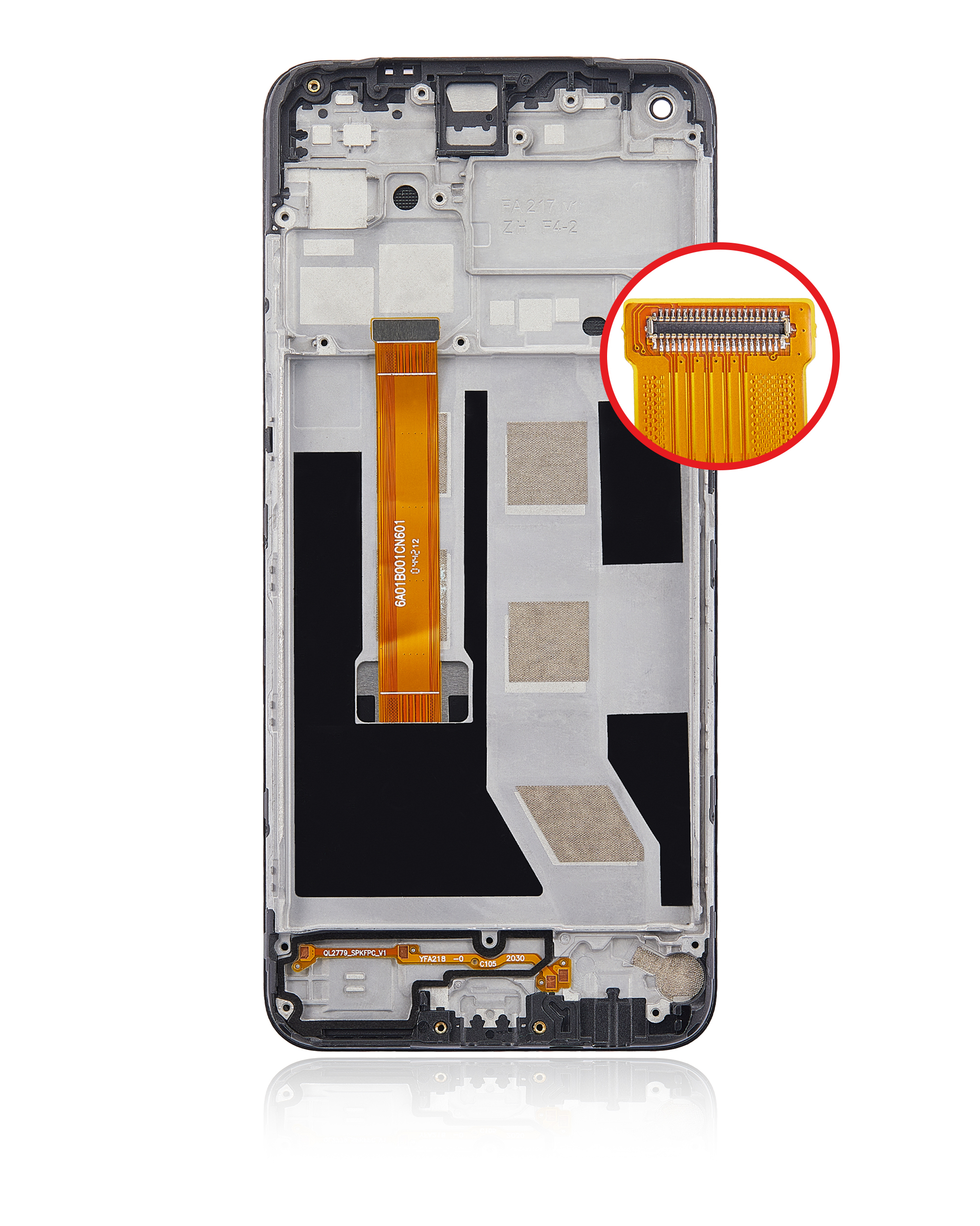 LCD Display mit Rahmen für OPPO A53S 4G / A53 (professionell aufgearbeitet) – Bild 3