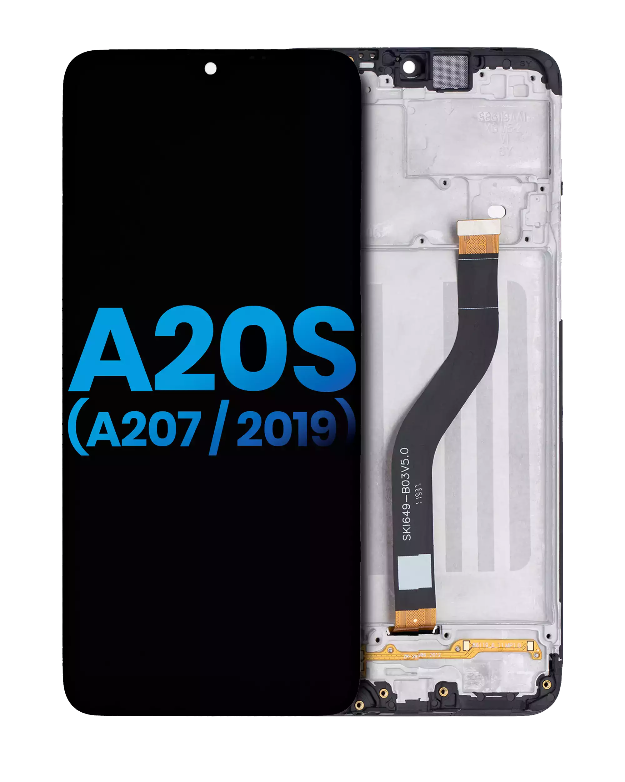 LCD Display ohne Rahmen für Samsung Galaxy A20s (A207 / 2019) (Aftermarket Plus) – Bild 4