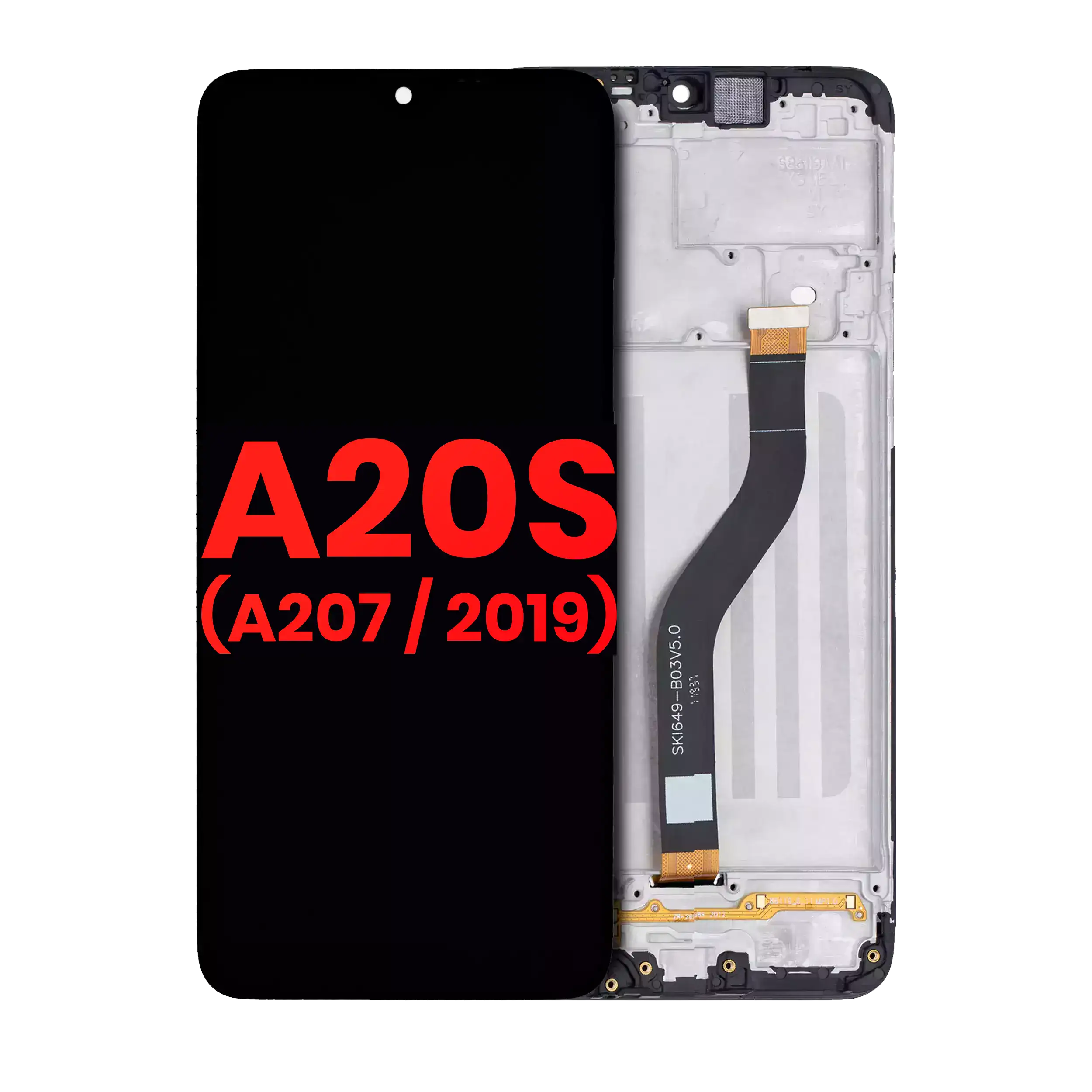 LCD Display ohne Rahmen für Samsung Galaxy A20s (A207 / 2019) (Aftermarket Plus) – Bild 5