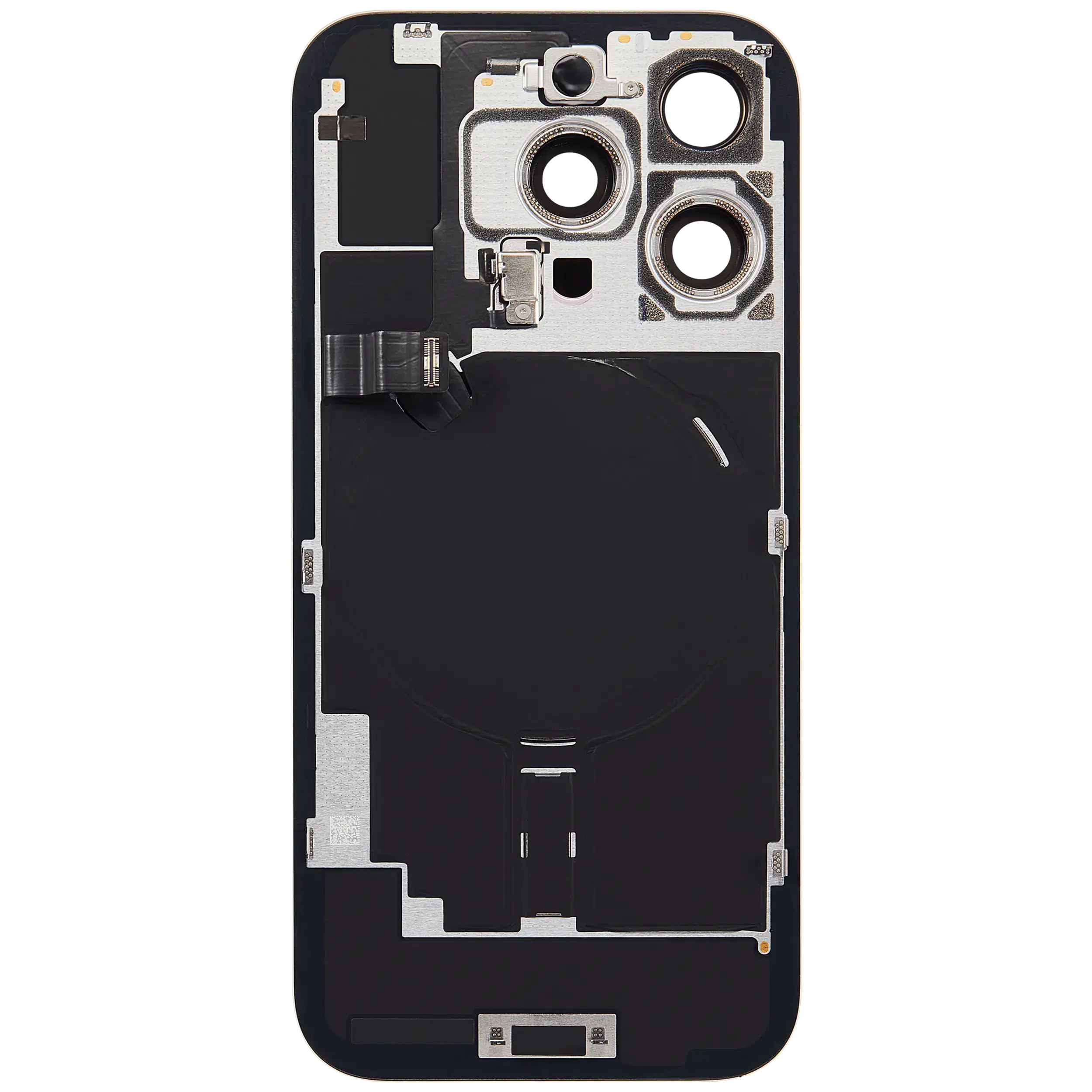 Rückglas mit MagSafe Magnet & NFC & Taschenlampen-Flexkabel für iPhone 16 Pro (Service Pack) (Desert Titanium) – Bild 4