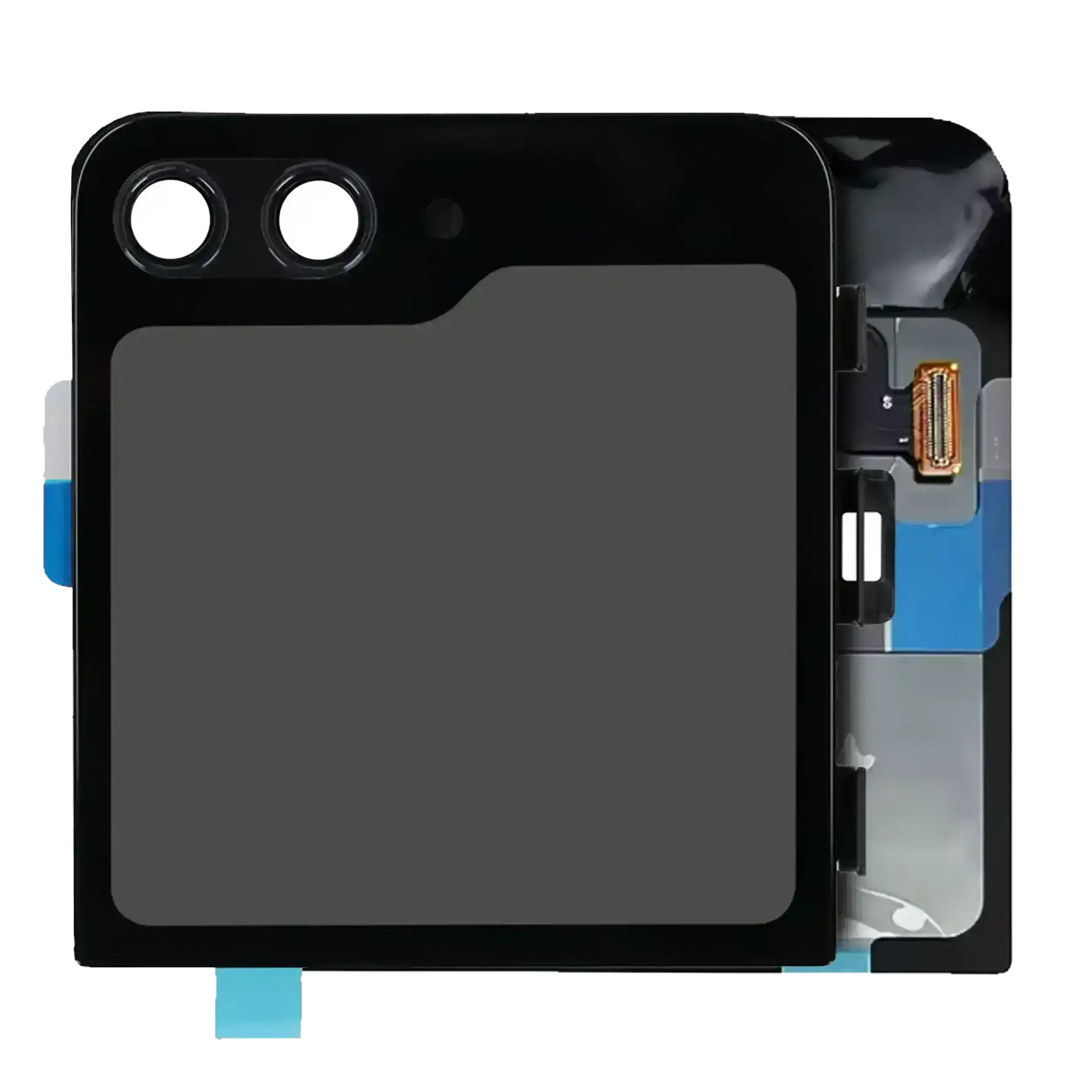 Outer OLED Display für Samsung Galaxy Z Flip 6 5G (US & International) (ausgebautes Originalteil: Grade A/B) (Silver Shadow) – Bild 3