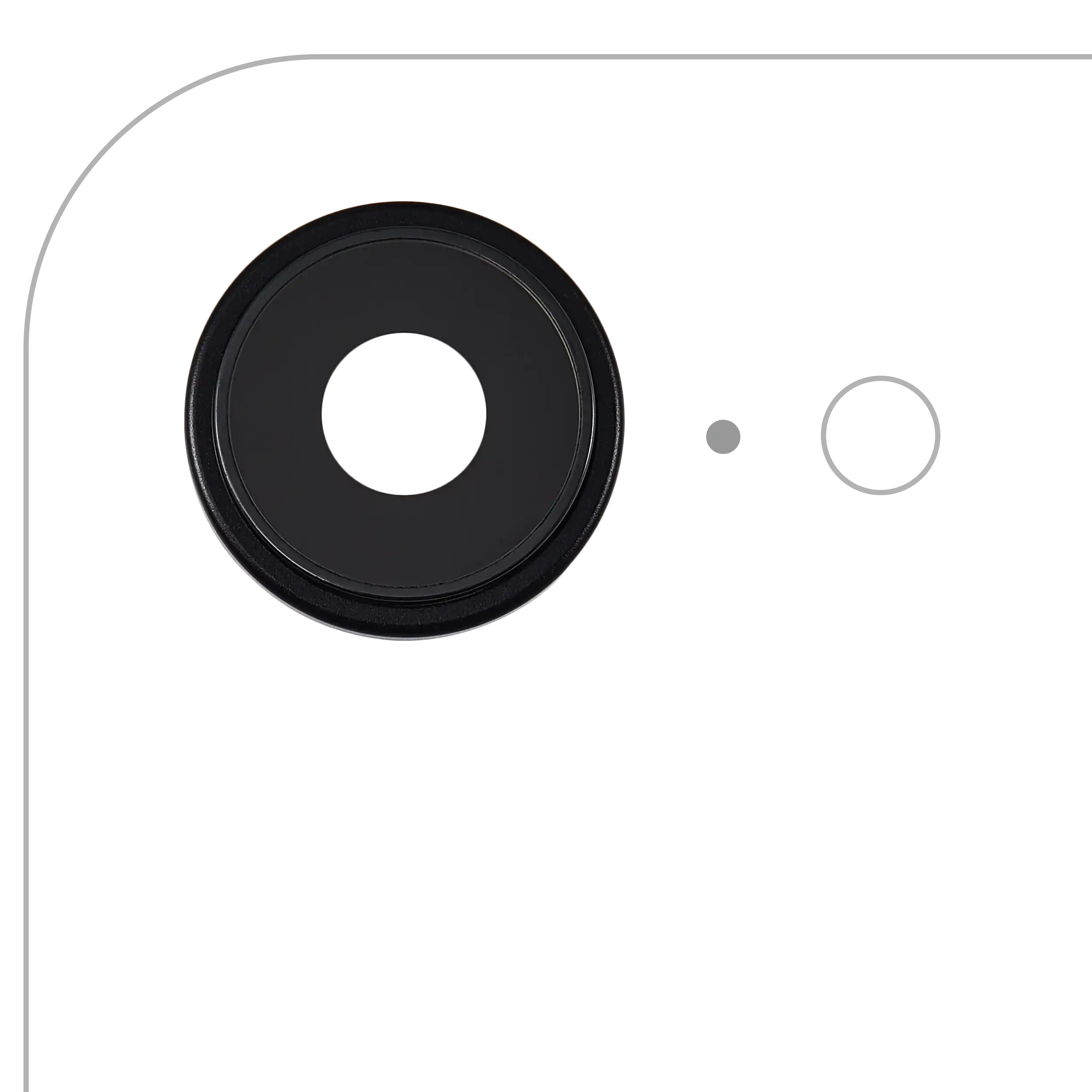 Rückkamera-Glas (nur Glas) mit Klebefolie für iPhone 16e / 17e (Premium) (Real Sapphire) – Bild 3