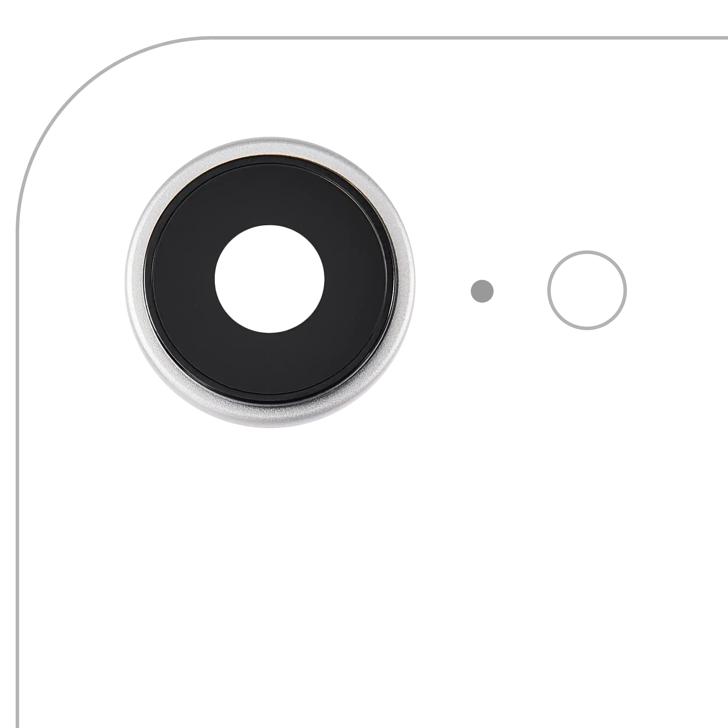 Rückkamera-Glas (nur Glas) mit Klebefolie für iPhone 16e / 17e (Premium) (Real Sapphire) – Bild 4