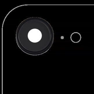 Rückkamera-Glas mit Halterung und Blende für iPhone 16e / 17e (Premium) (Black (Schwarz))