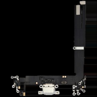 Ladebuchse Flexkabel für iPhone 16 Plus (Aftermarket Plus) (White (Weiß))