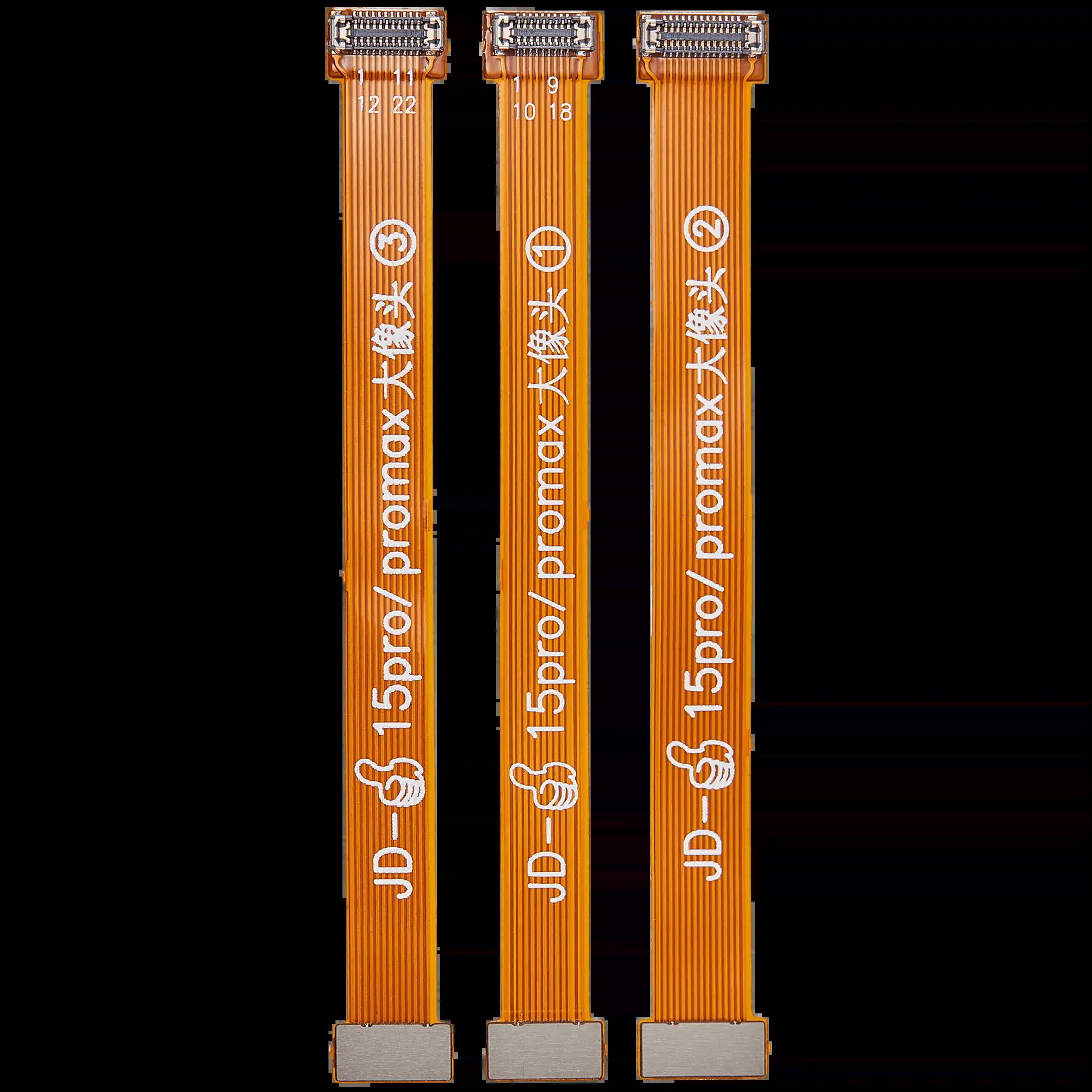Tester Kabel (Rückkamera) für iPhone 15 Pro / 15 Pro Max (3-teiliges Set)