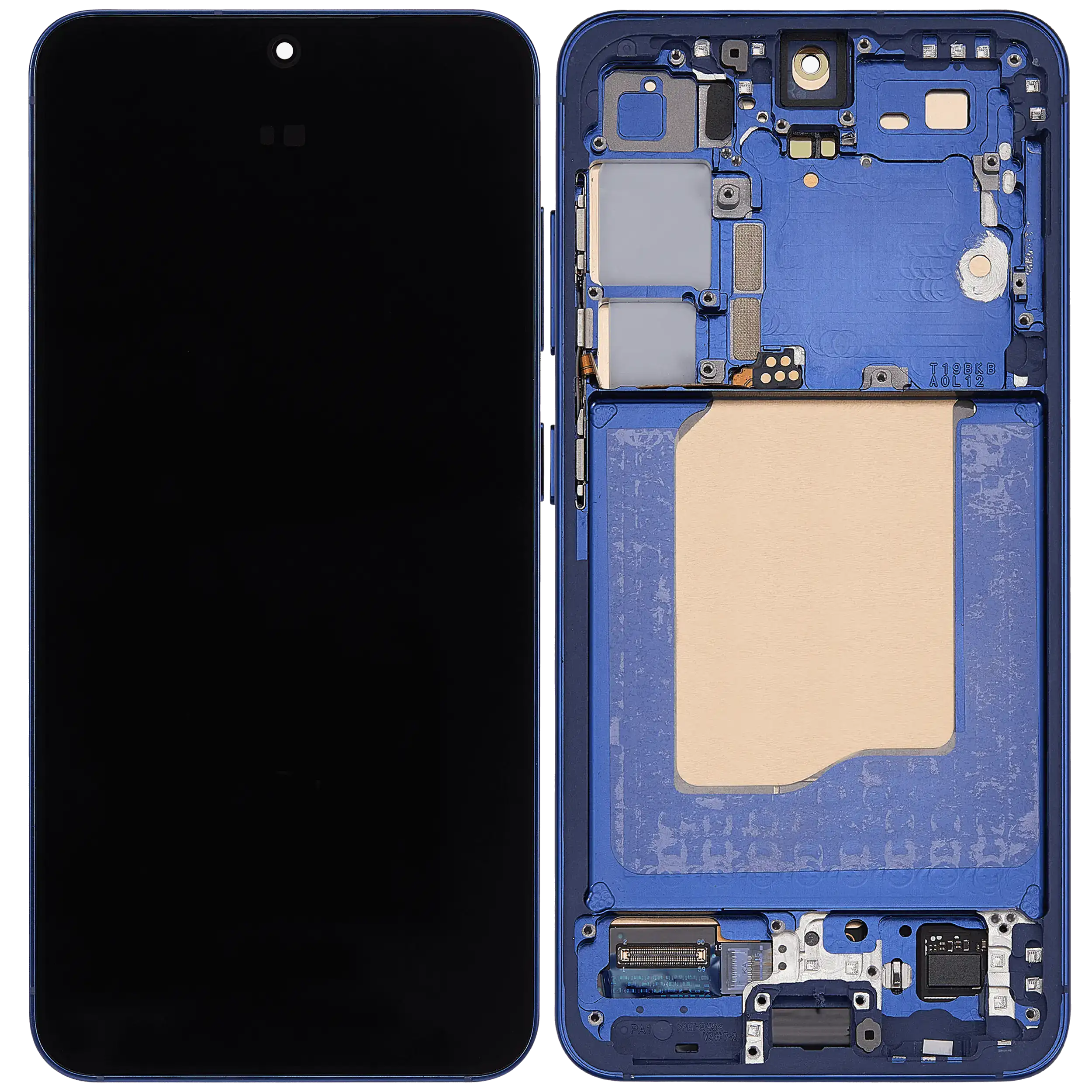 OLED Display mit Rahmen für Samsung Galaxy S25 5G (US & International) (Service Pack) (Navy) – Bild 2