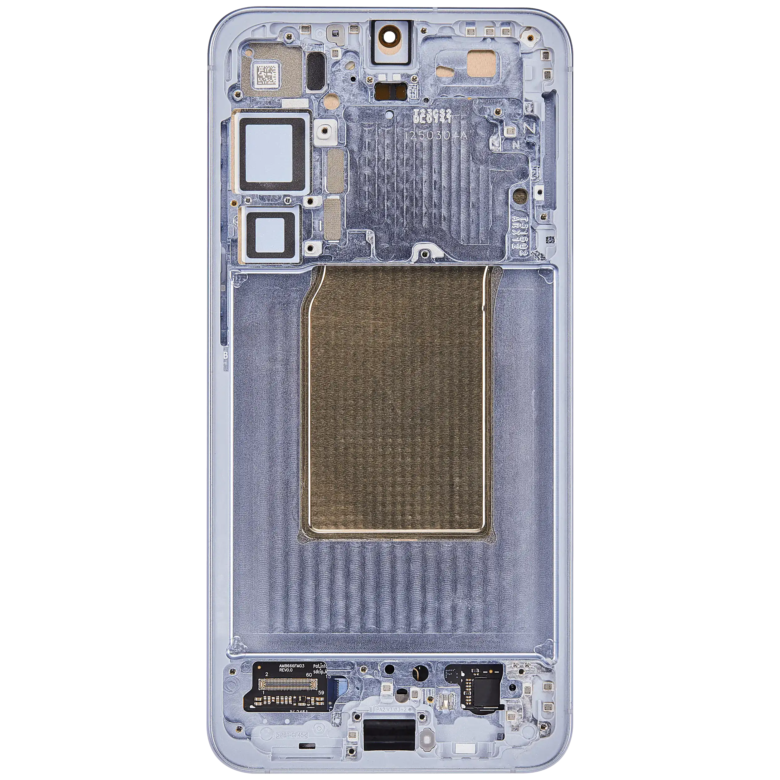 OLED Display mit Rahmen für Samsung Galaxy S25 Plus 5G (US & International Version) (professionell aufgearbeitet) (Icy Blue) – Bild 4