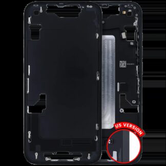 Mittelrahmen mit Kleinteilen für iPhone 16e / 17e (US-Version) (ausgebautes Originalteil: Grade A) (Black (Schwarz))
