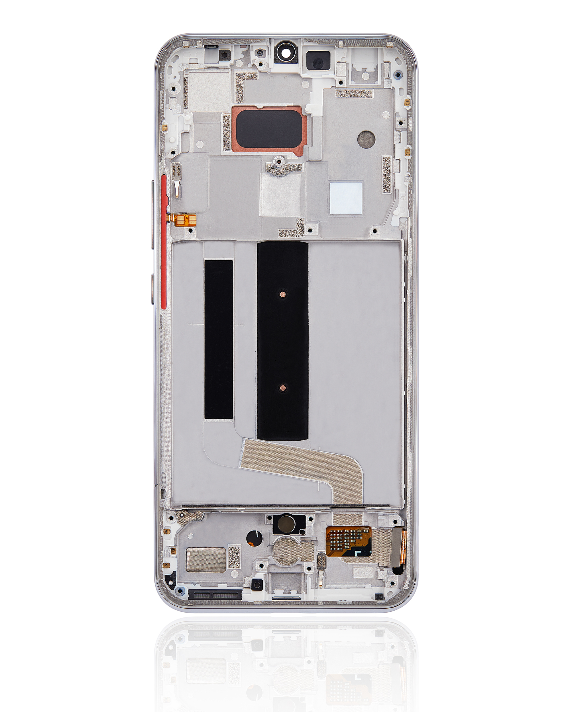 OLED Display mit Rahmen für Xiaomi Mi 10 Lite 5G (Aftermarket Plus) (Dream White) – Bild 4